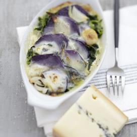 Morbiflette de pommes de terre vitelotte au bacon