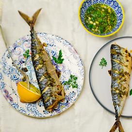 Maquereaux poêlés à la moutarde