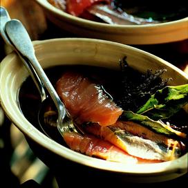 Terrine de saumon mariné à l'aneth et à la coriandre