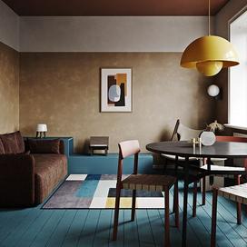 La nouvelle tendance déco ? Peindre le sol, rebaptisé sixième mur