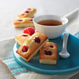 Financiers aux framboises