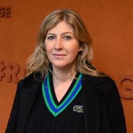 Amanda Sthers au tournoi Roland-Garros. (Paris, le 13 mai 2024.)