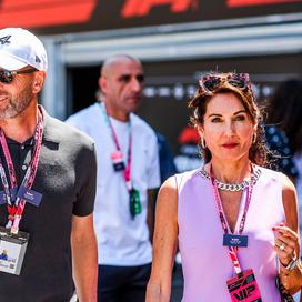 Zinédine Zidane et sa femme Véronique Zidane assistent au Grand Prix de Monaco, le 25 mai 2025.
