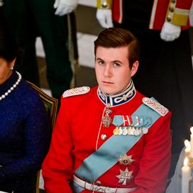 Le prince Christian de Danemark au banquet à Copenhague, le 19 octobre 2026.