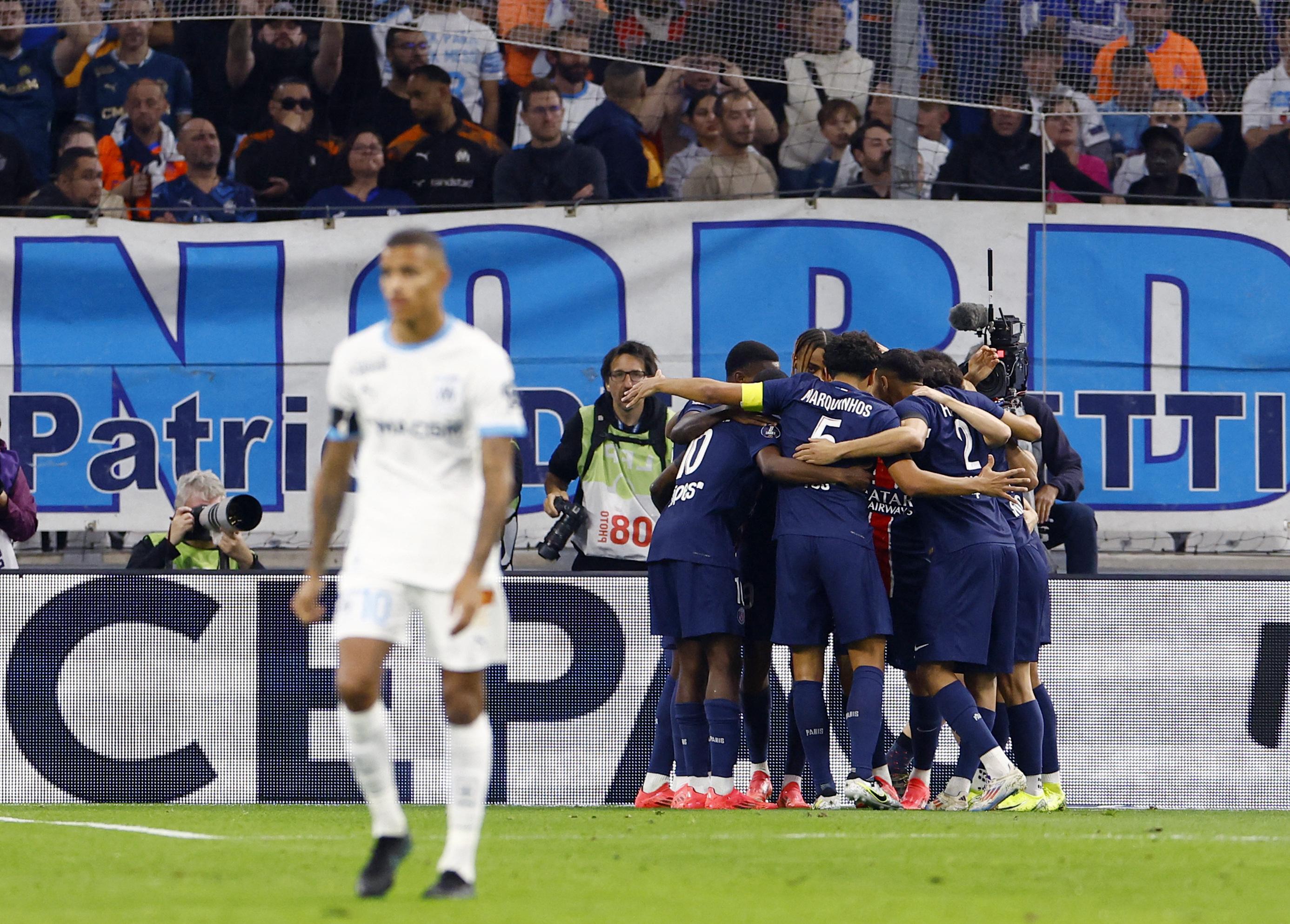 Ligue 1 : sans réponse face au PSG, l'OM humilié au Vélodrome