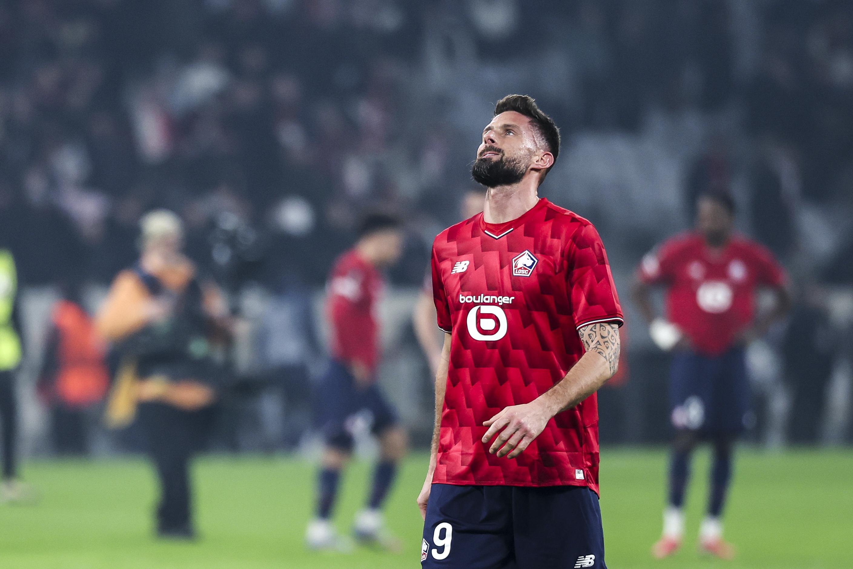 Ligue 1 : le LOSC privé d'Olivier Giroud contre Lorient