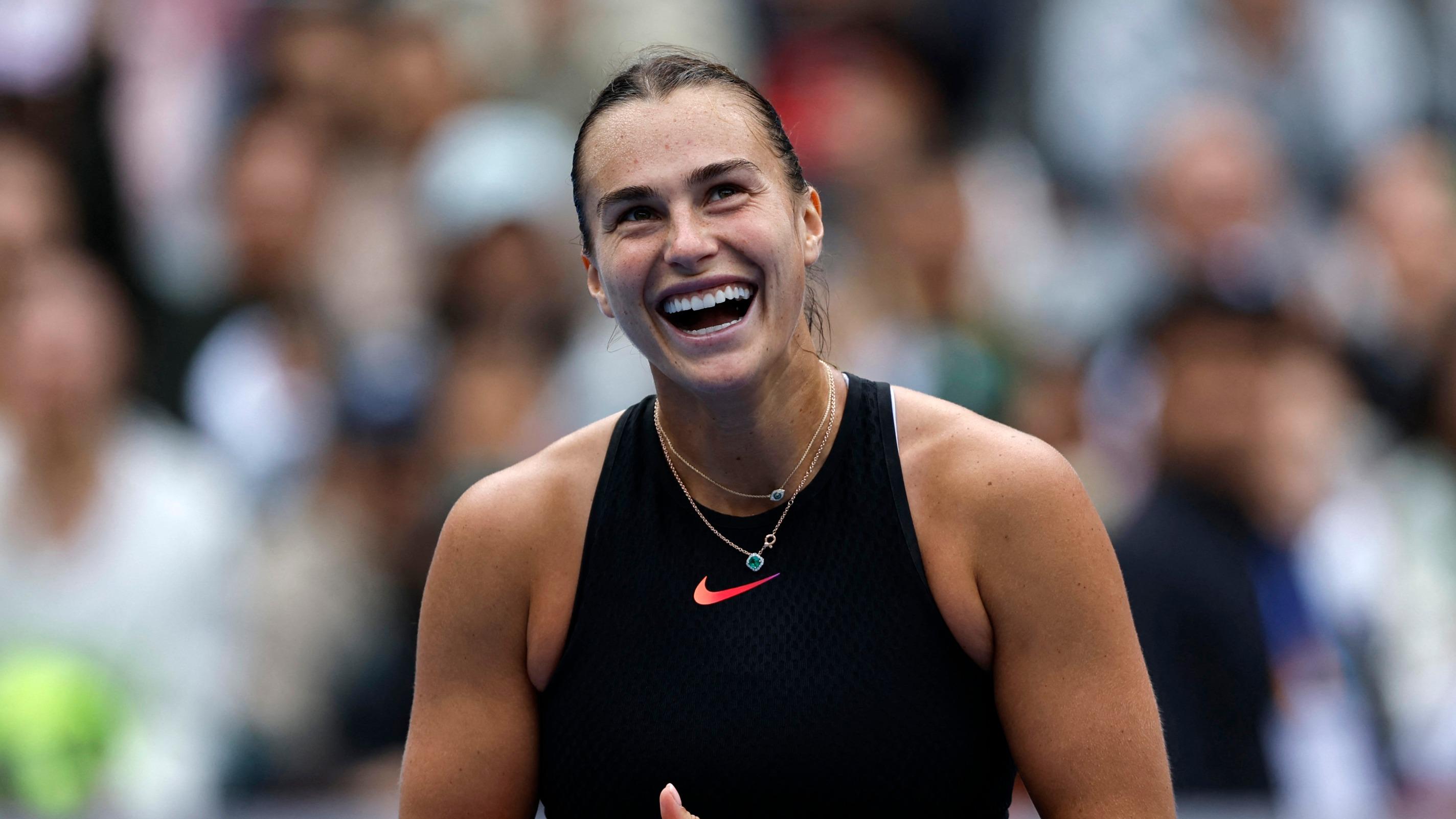 Tennis : en quarts à Pékin, Sabalenka remporte un 15e match consécutif