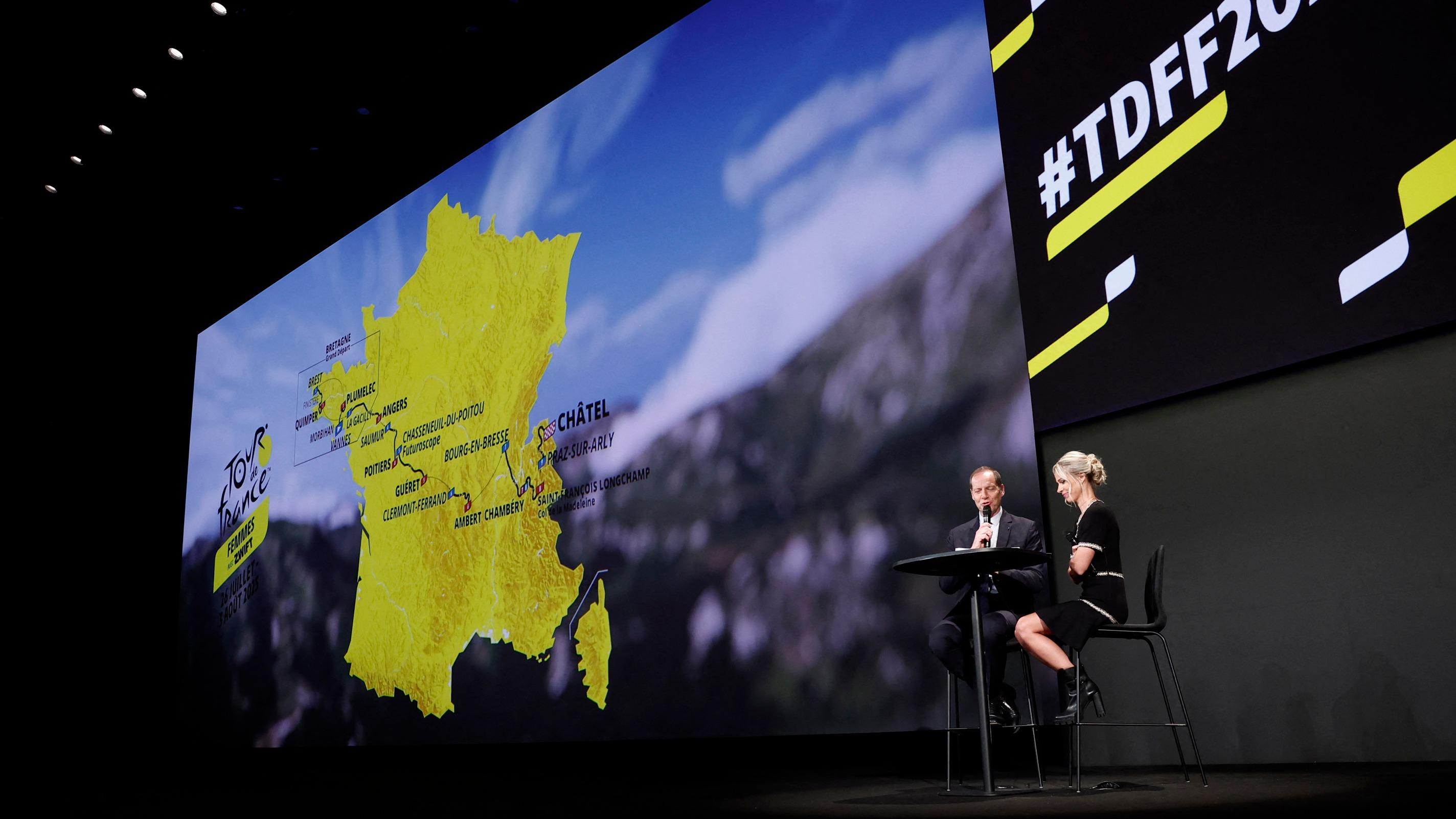 Tour de France femmes 2025 : le parcours dévoilé, avec une diagonale de la Bretagne aux Alpes