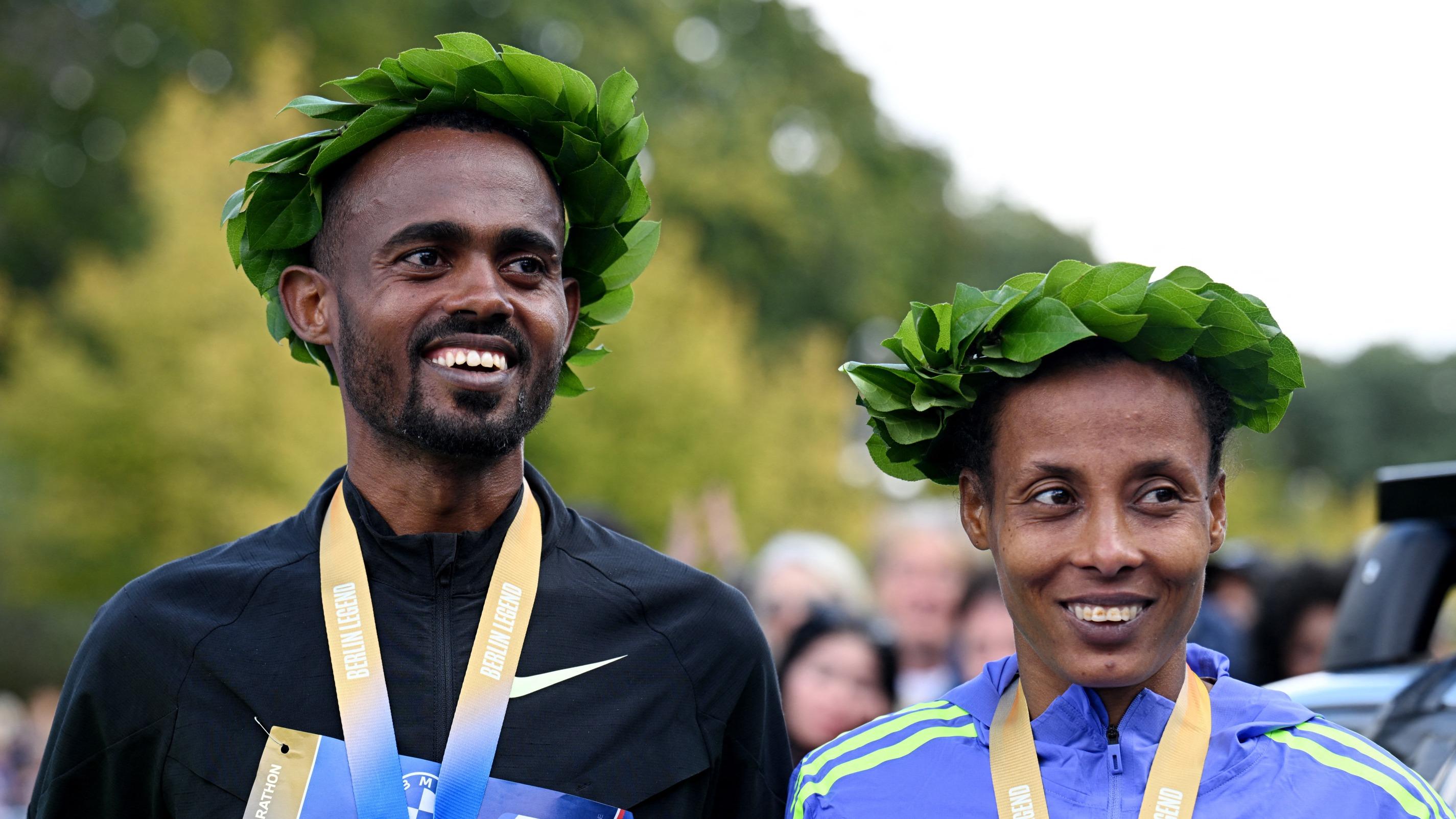 Athlétisme : les Ethiopiens Mengesha et Ketema remportent le marathon de Berlin