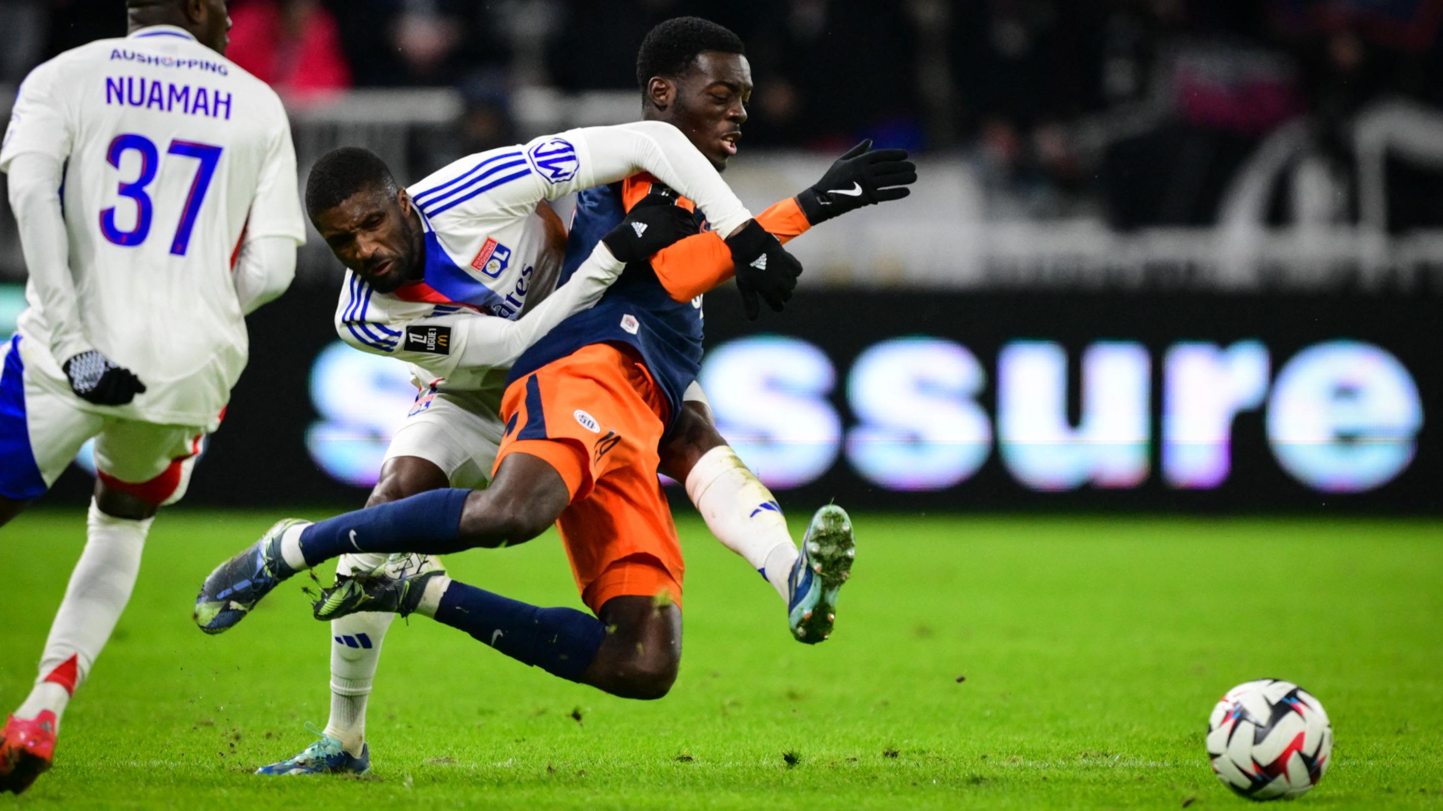 Ligue 1 : poussif, Lyon arrache une victoire heureuse contre Montpellier et se hisse au pied du podium