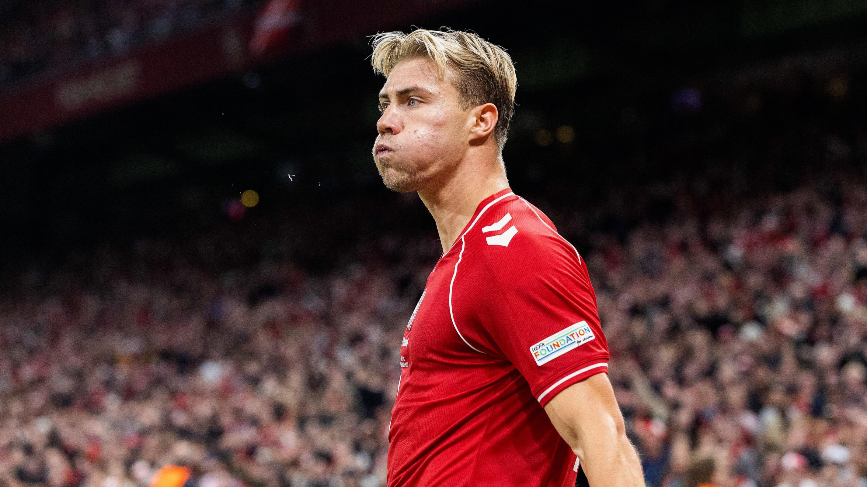Ligue des nations : Hojlund imite la célébration de Cristiano Ronaldo, puis s’accroche avec le sélectionneur du Portugal