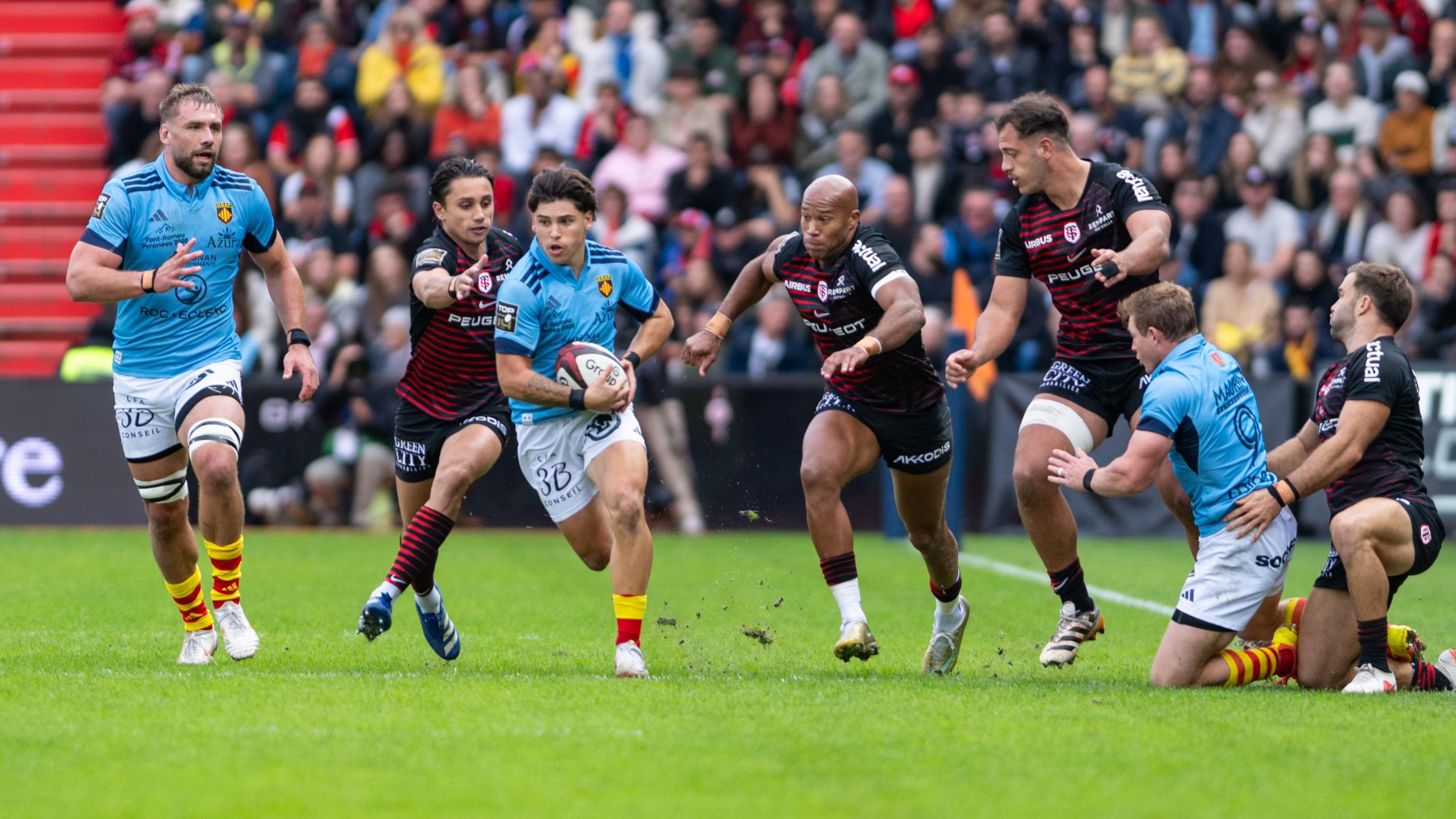 EN DIRECT - Multiplex Top 14 : Toulouse accroché par Perpignan, le Stade Français dans le coup à Castres, Lyon démarre fort