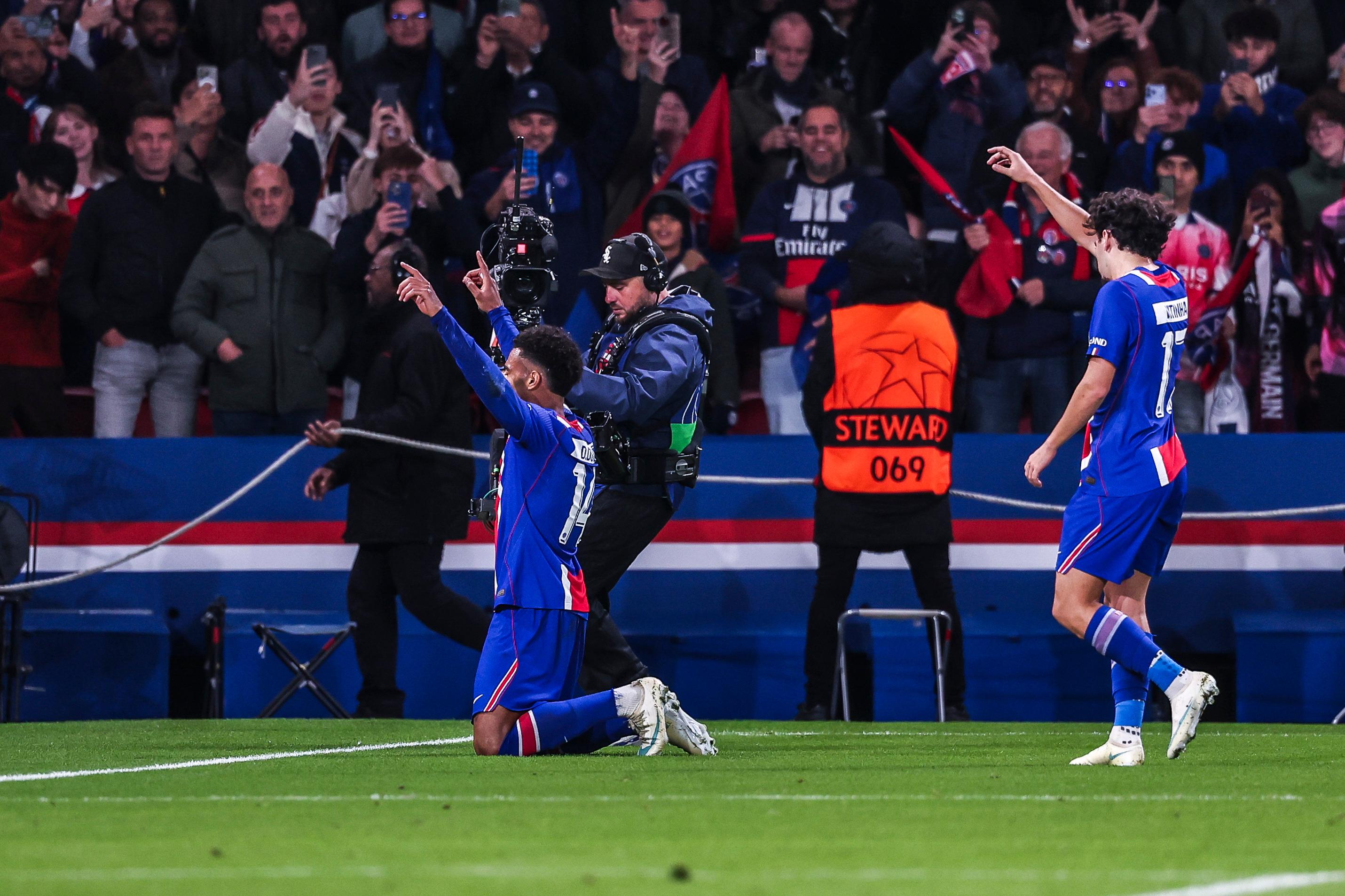 PSG-Barça : en vidéo, la frappe lumineuse de Doué qui offre l’avantage à Paris