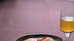 Saint-Jacques poêlées au chorizo, écume de cidre et châtaignes