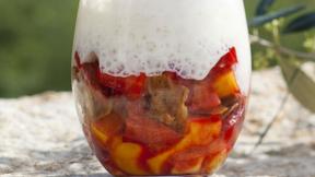 Fraîcheur de fraise et mangue