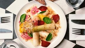 Poireaux vinaigrette du Café Pinson