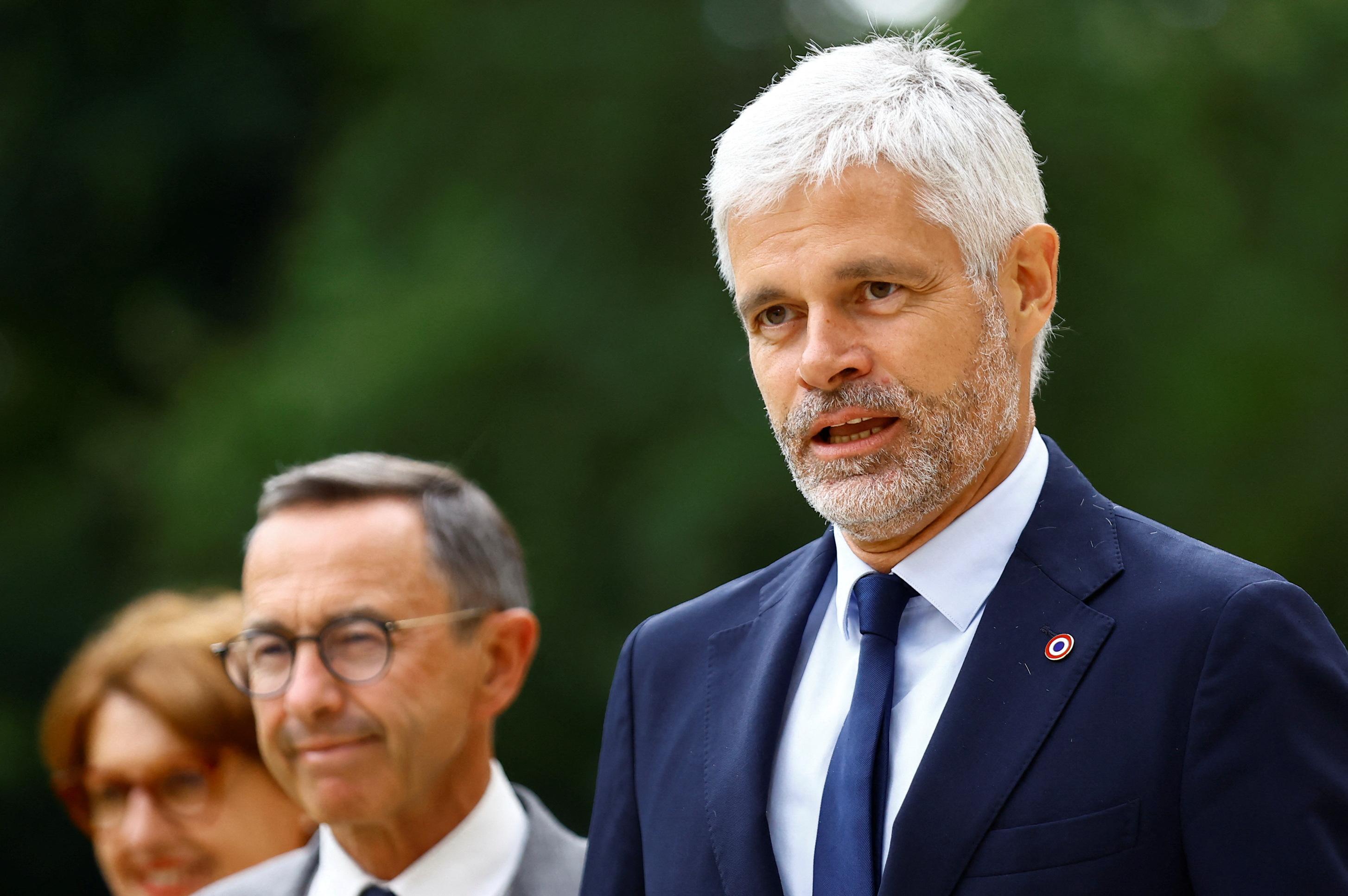 Laurent Wauquiez promet de «faire barrage» à LFI