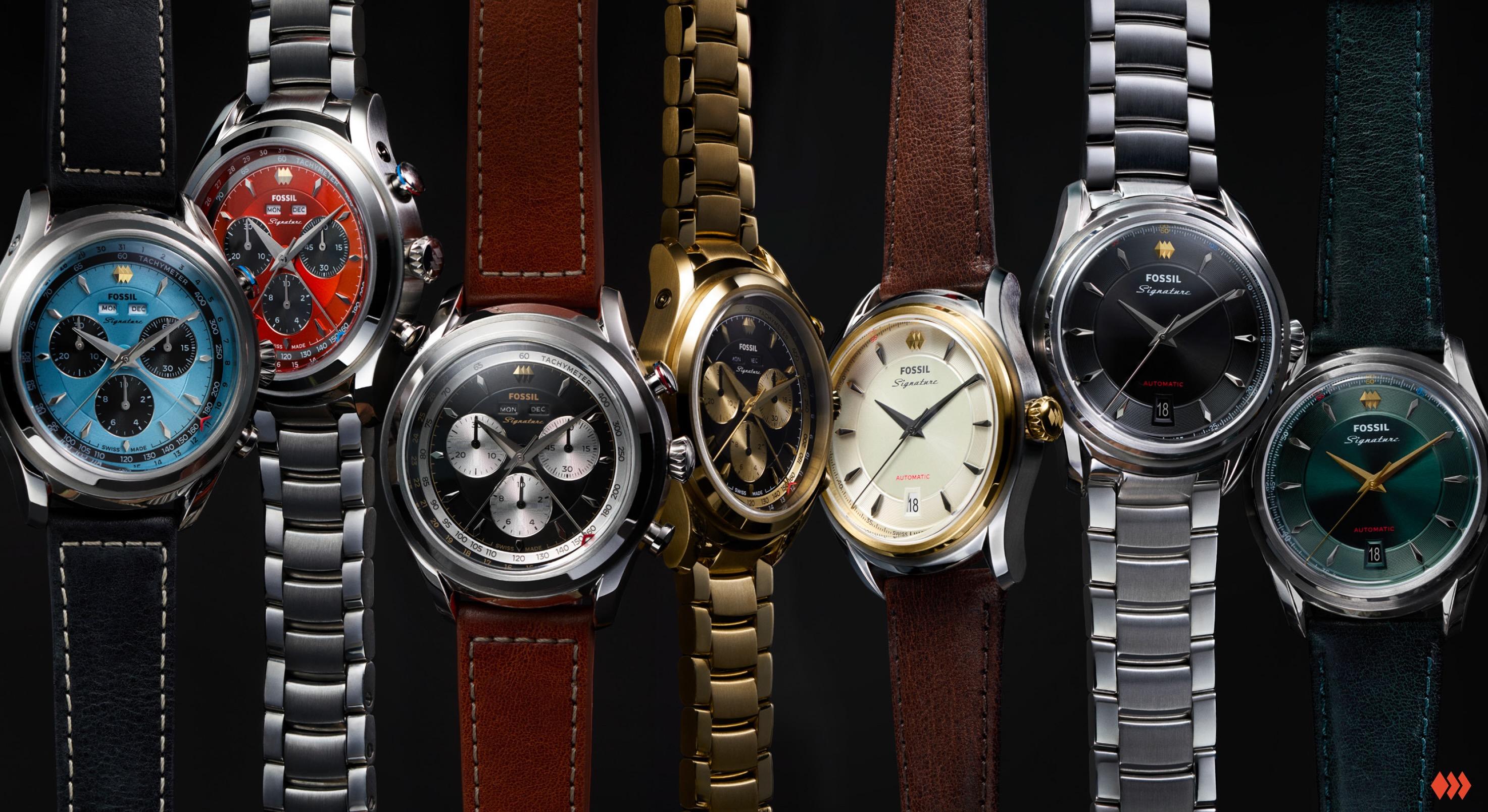 Fossil lance Signature CS-1, sa collection Swiss made