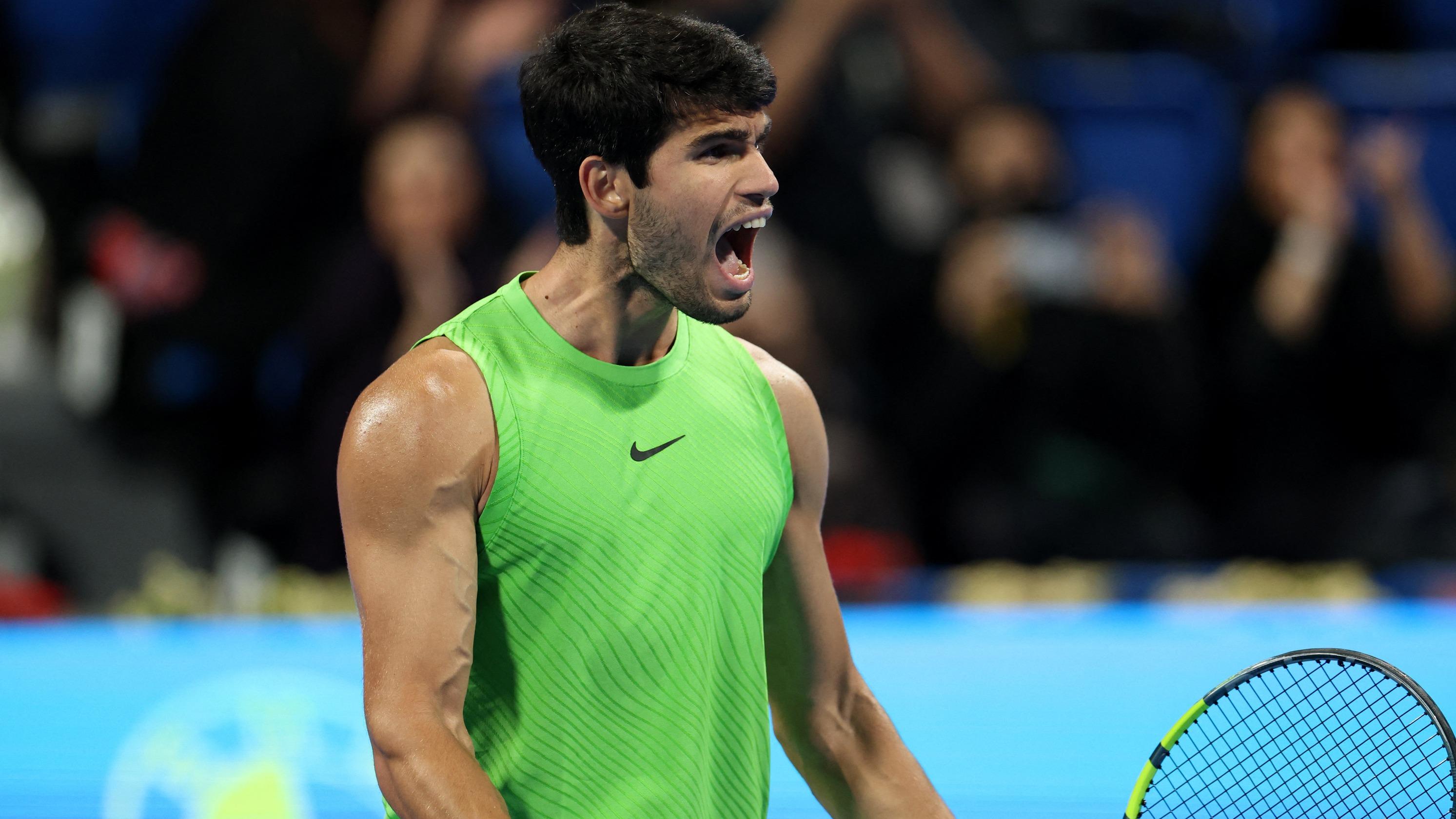 Tennis : tombeur de Rublev, Alcaraz attend Fils ou Mensik en finale à Doha