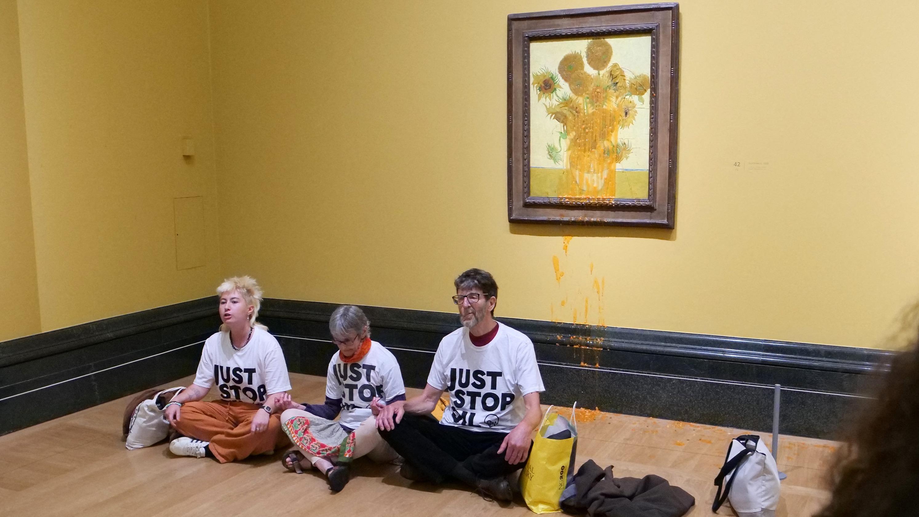 Nouvelle action contre les Tournesols de Van Gogh&nbsp;: les trois militants plaident non coupables