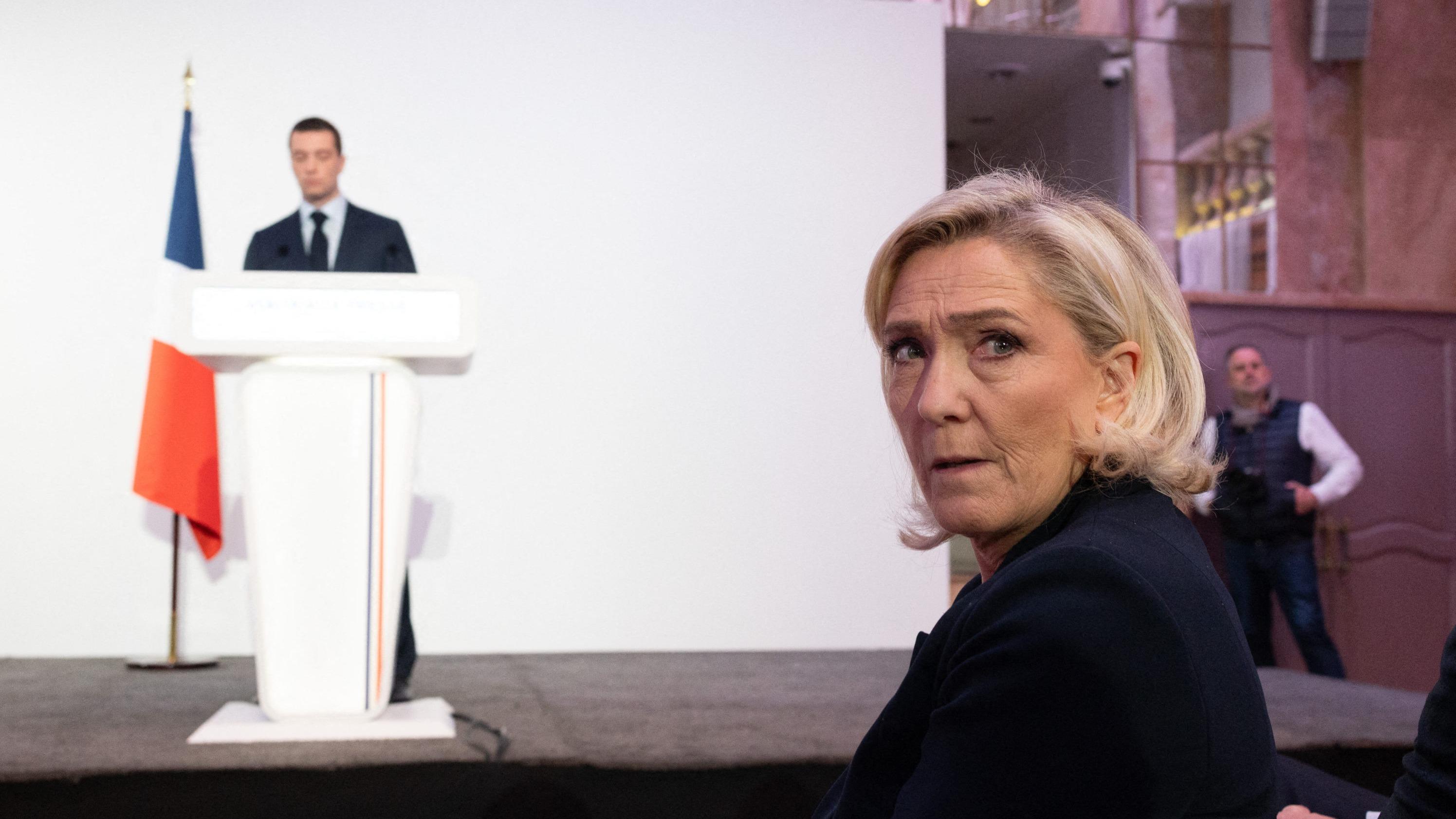 Marine Le Pen et Jordan Bardella, à Paris, le 15 janvier 2024.