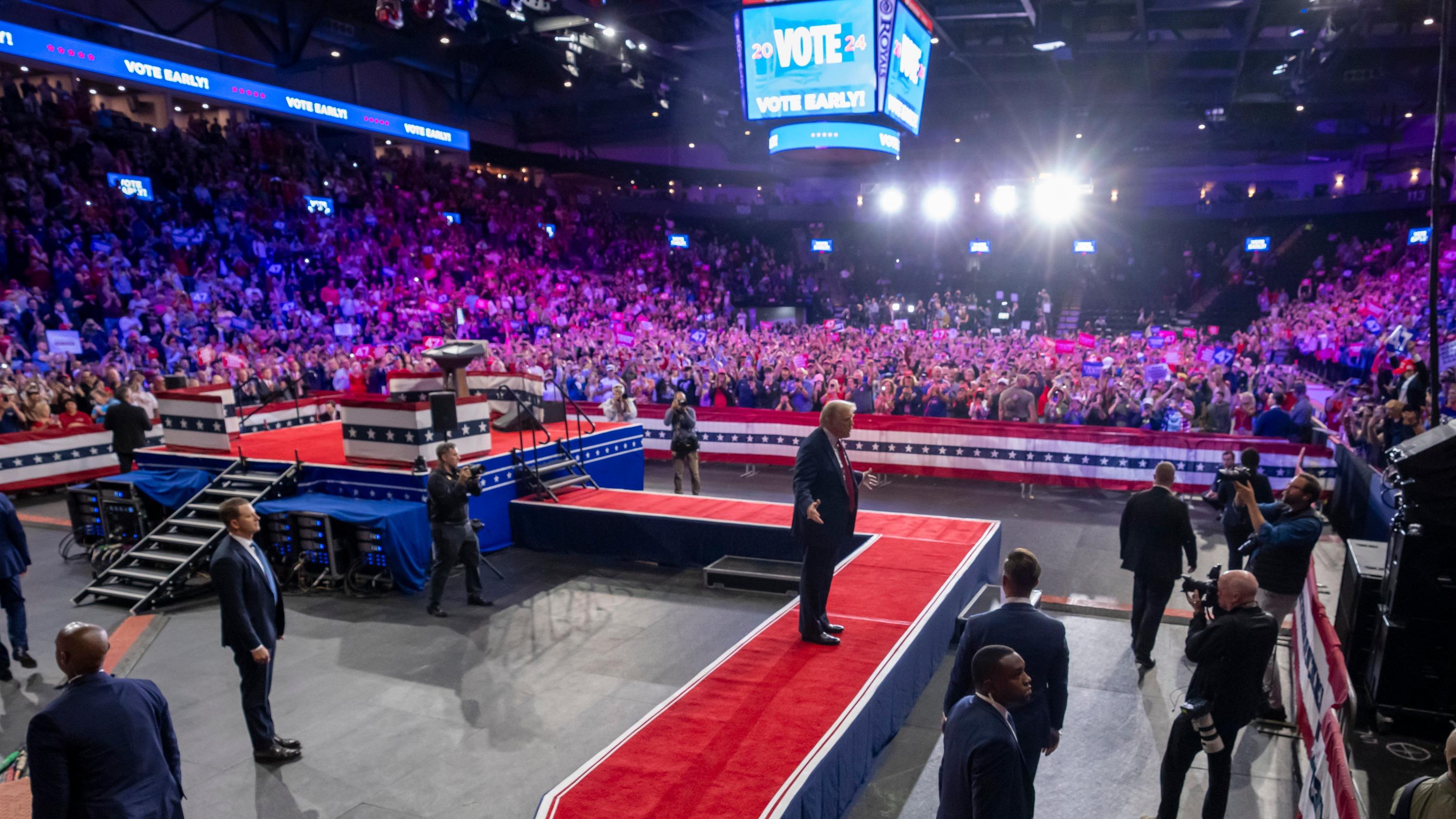 Quand le show Trump s’arrête à Reading, Pennsylvanie, le temps d’un meeting