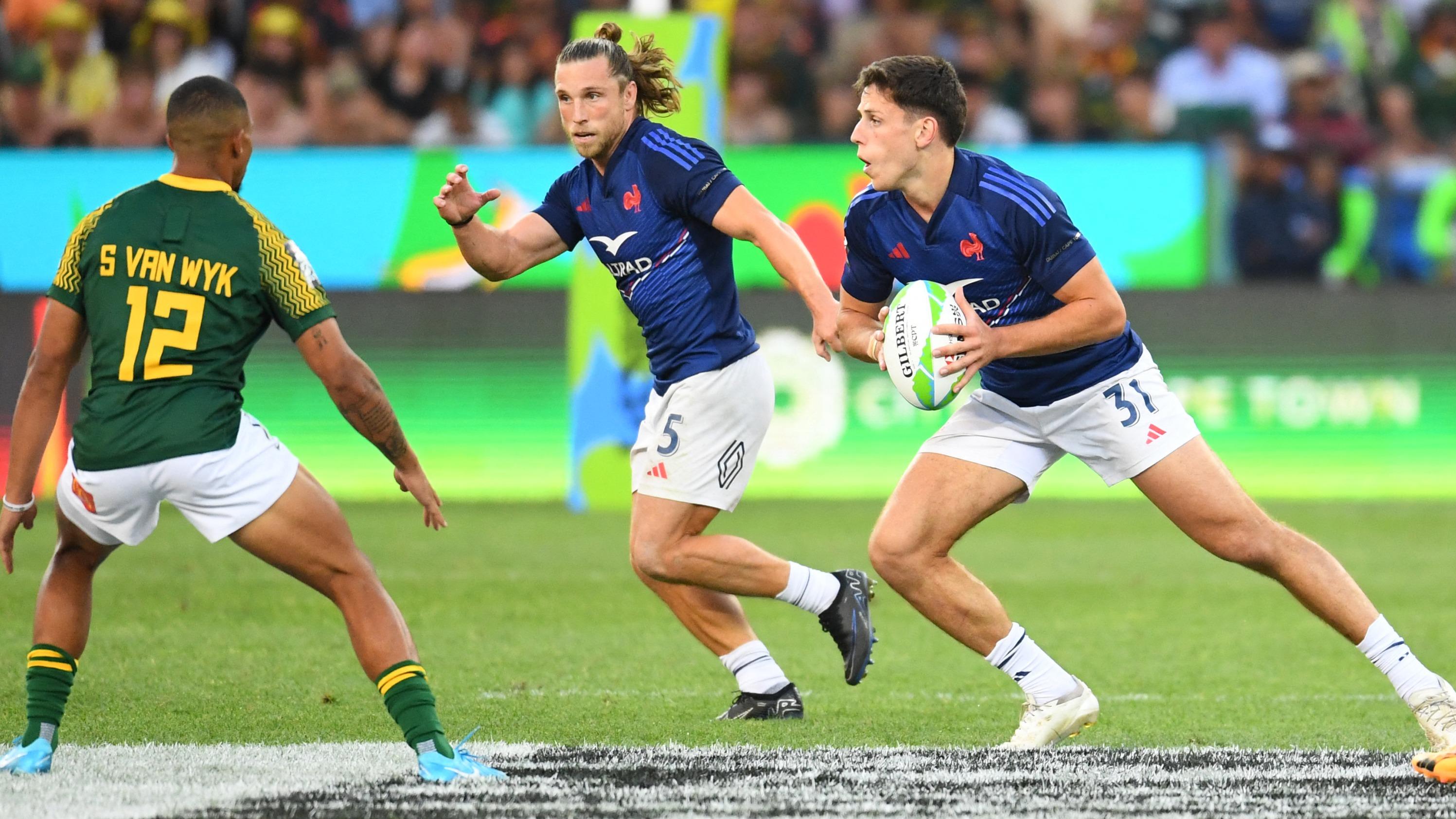 Rugby à 7 : les Bleus champions olympiques s’inclinent en finale du tournoi du Cap