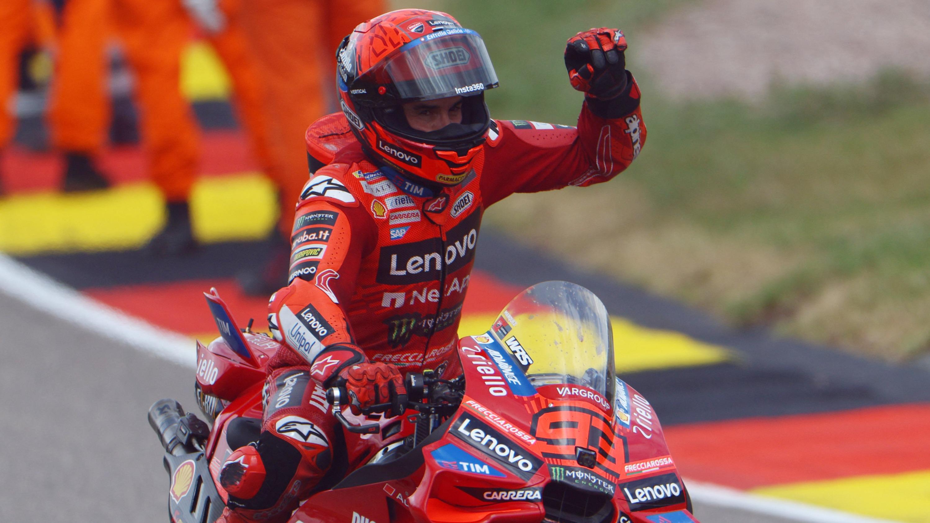 MotoGP : les frères Marquez dominent un Grand Prix d’Allemagne chaotique, Quartararo au pied du podium