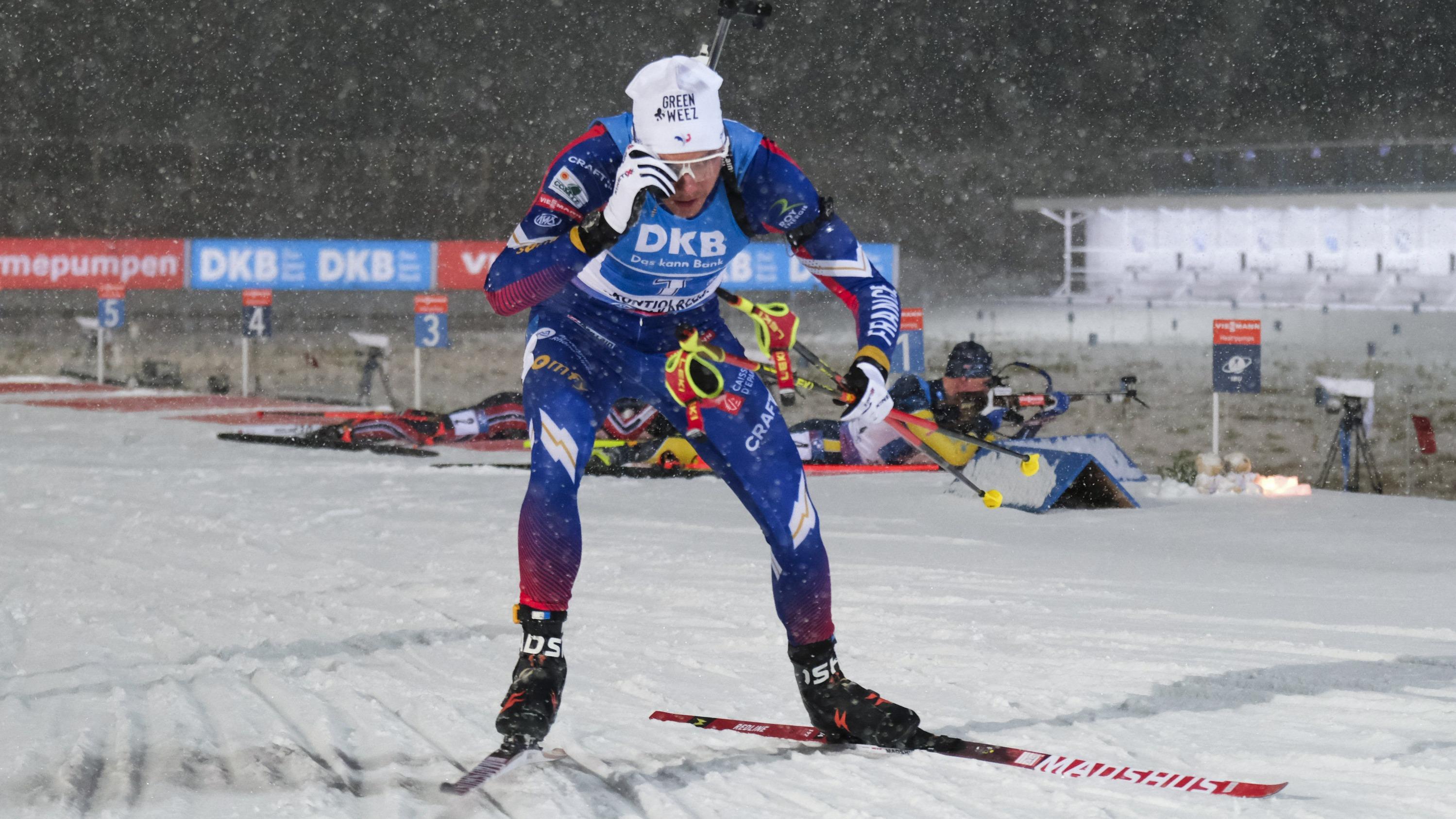 Biathlon : Jacquelin vainqueur du sprint à Kontiolahti, sa première victoire depuis trois ans