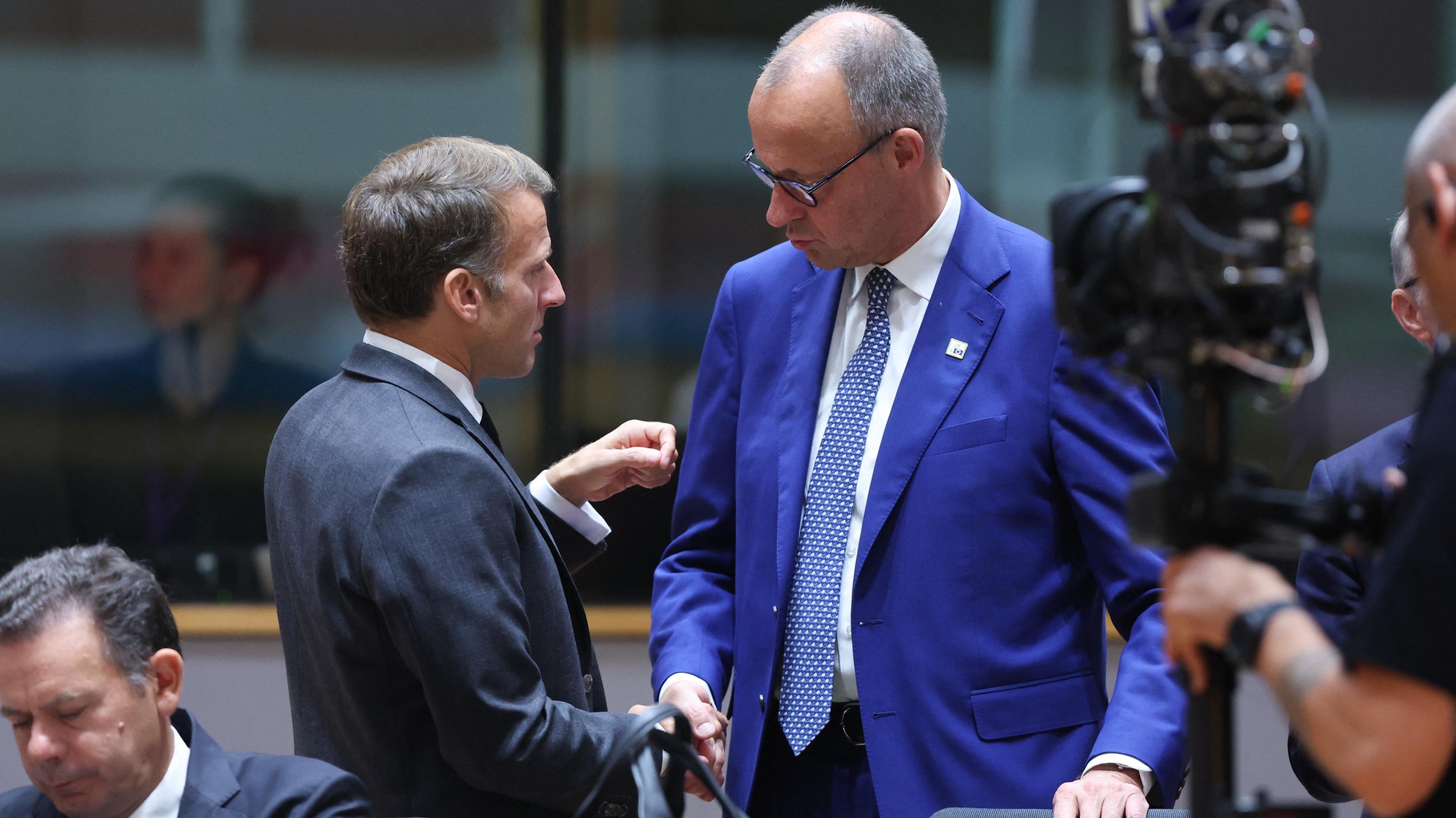 « Personne n’a bougé d’un iota, les tranchées sont profondes » : Emmanuel Macron et Friedrich Merz s’affrontent sur le budget européen