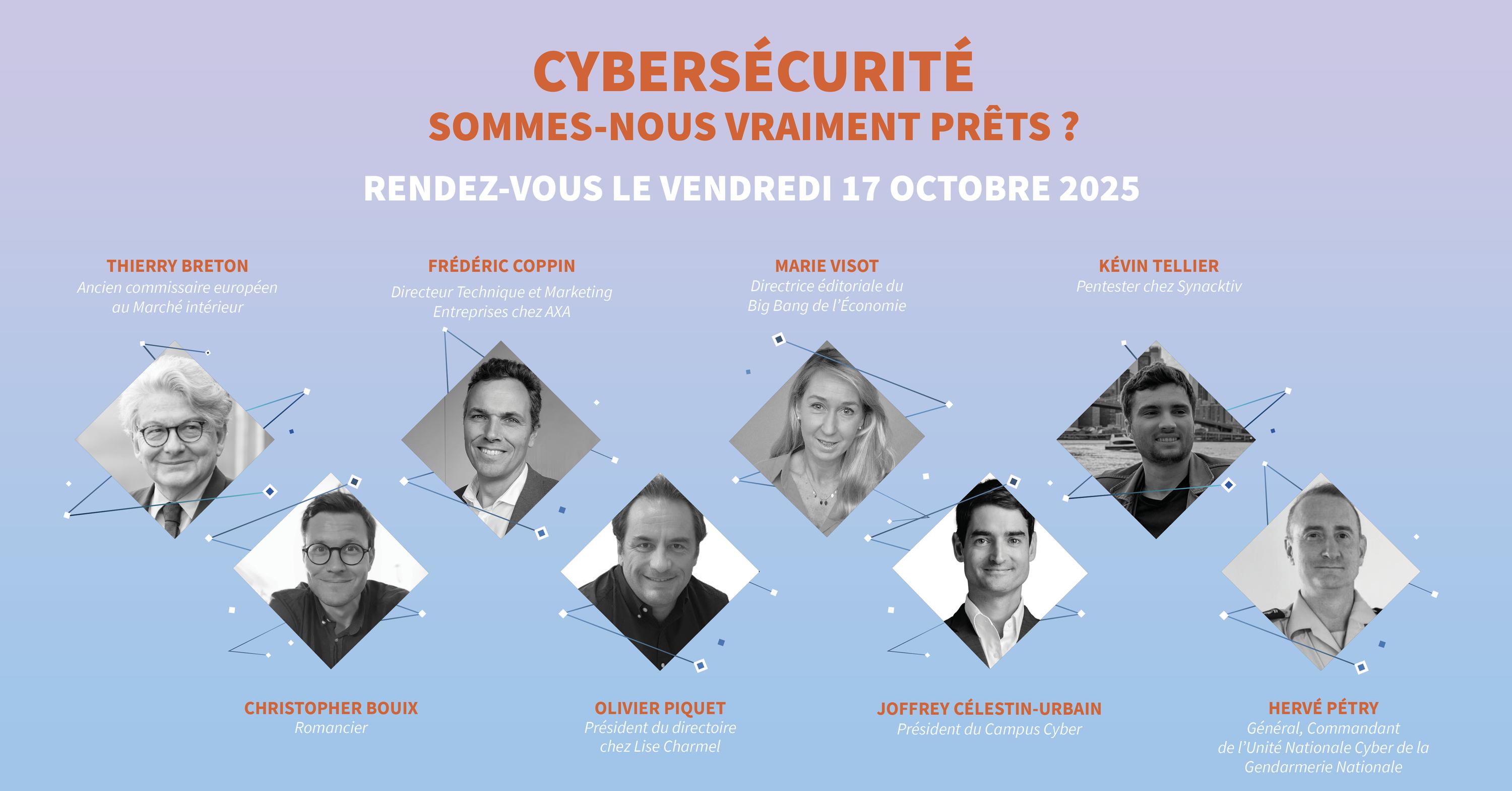 Thierry Breton, Joffrey Célestin-Urbain, Général Hervé Pétry... Ils participent au Big Bang de la cybersécurité ce vendredi