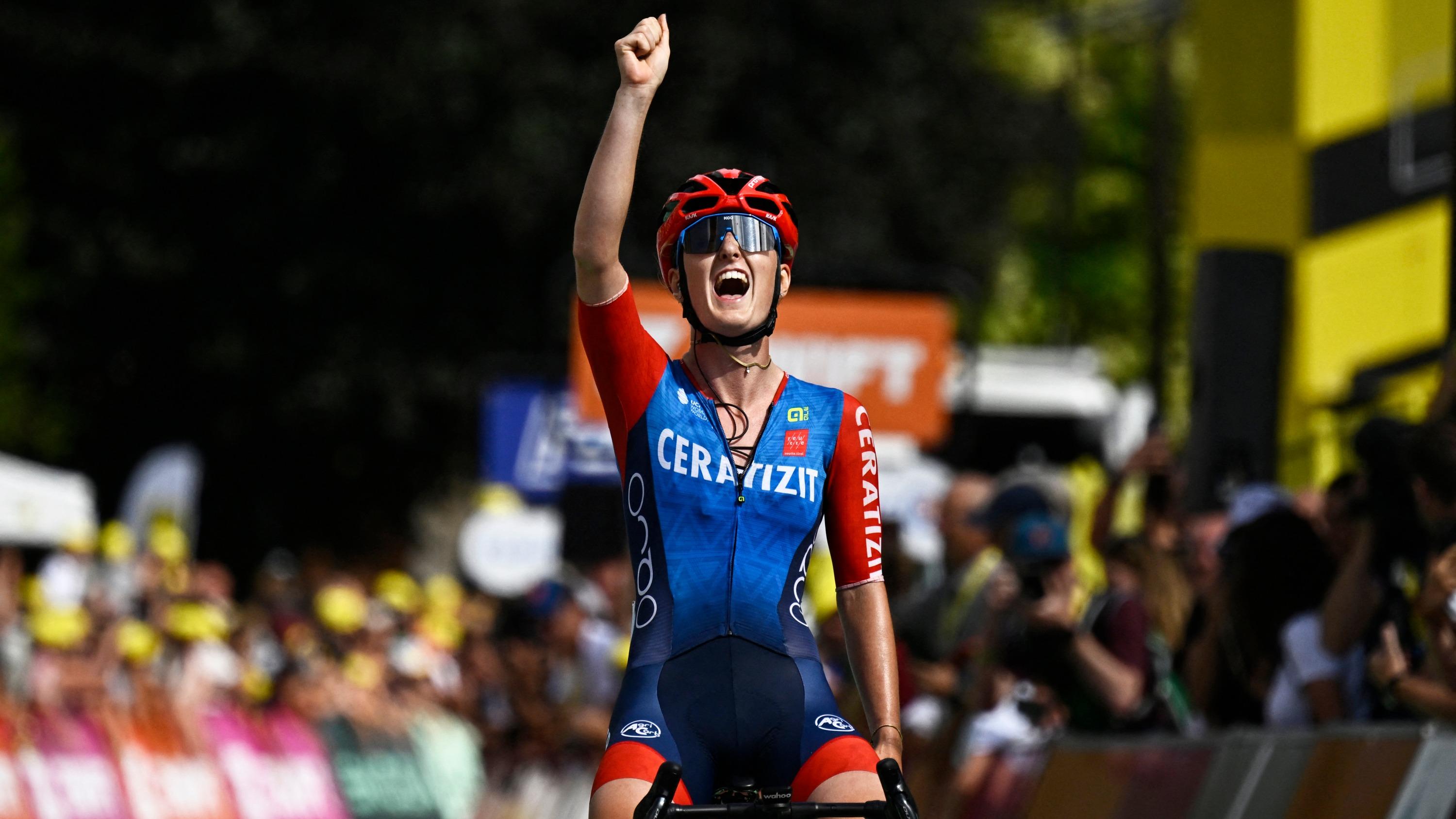 «Pour moi, c'est un mythe»: les confidences de Cédrine Kerbaol, première Française depuis Jeannie Longo à gagner sur le Tour de France Femmes