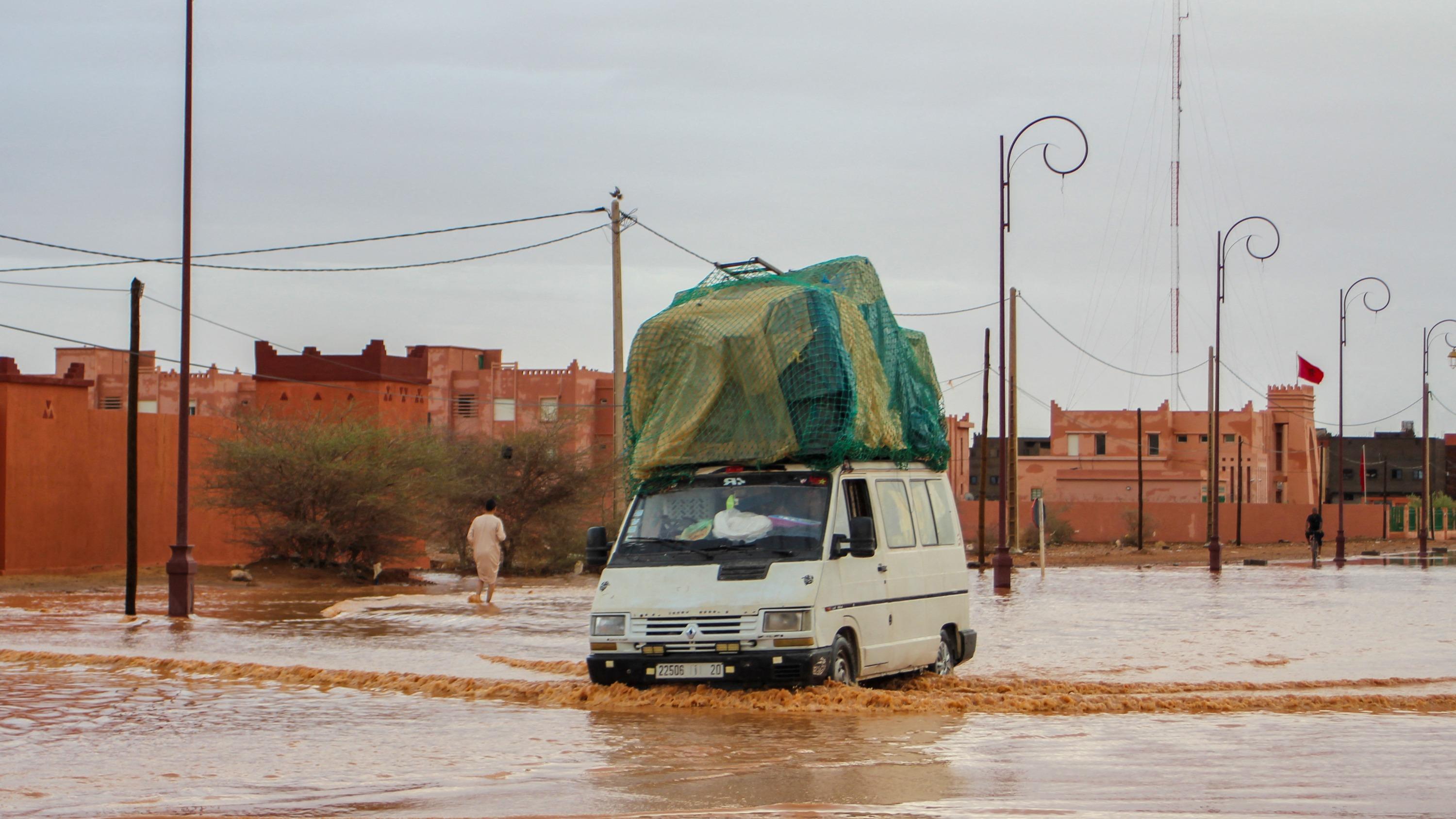 Le sud du Maroc et de l'Algérie en proie à de fortes inondations inhabituelles