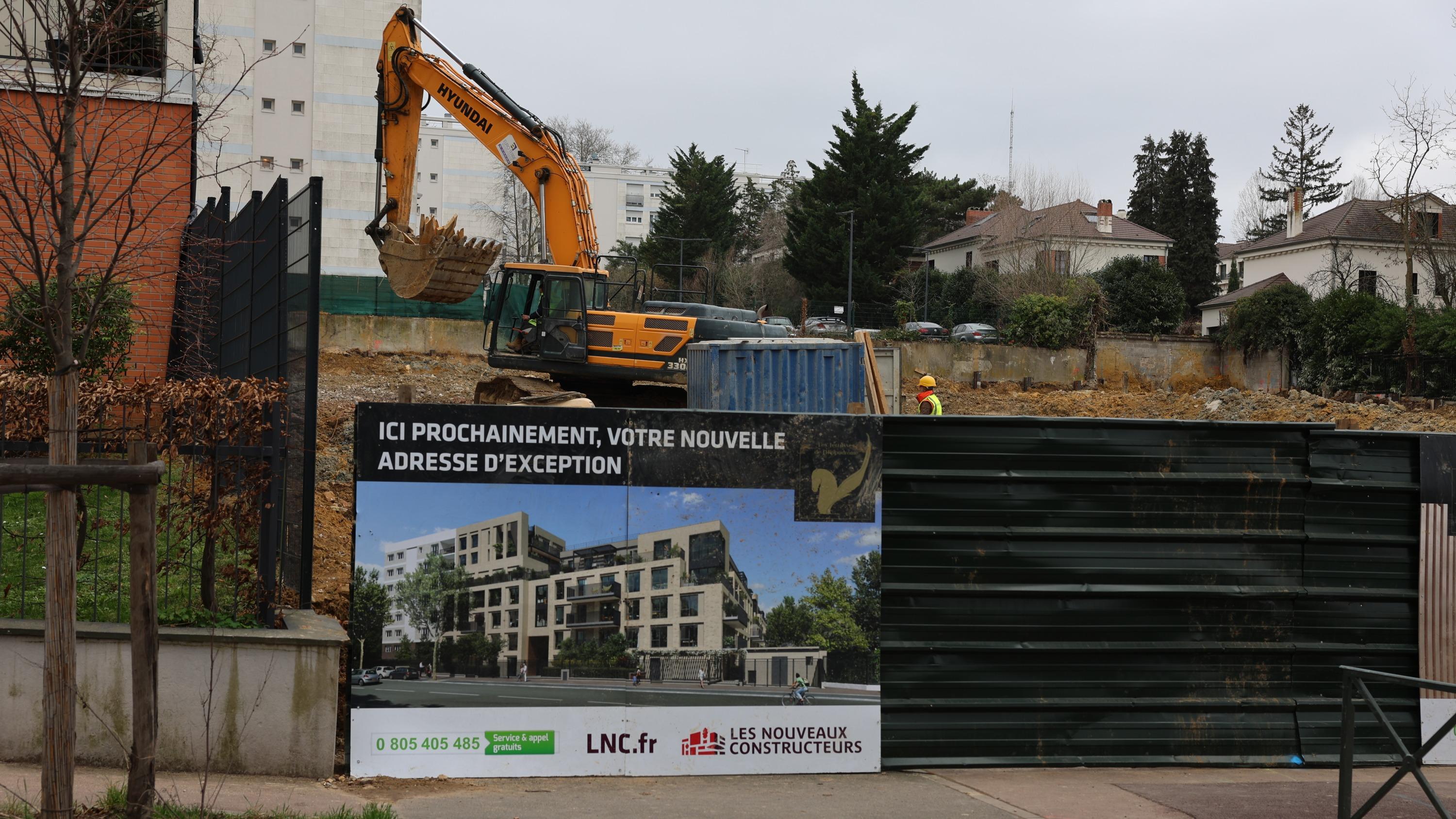 Construction de logements en Île-de-France.