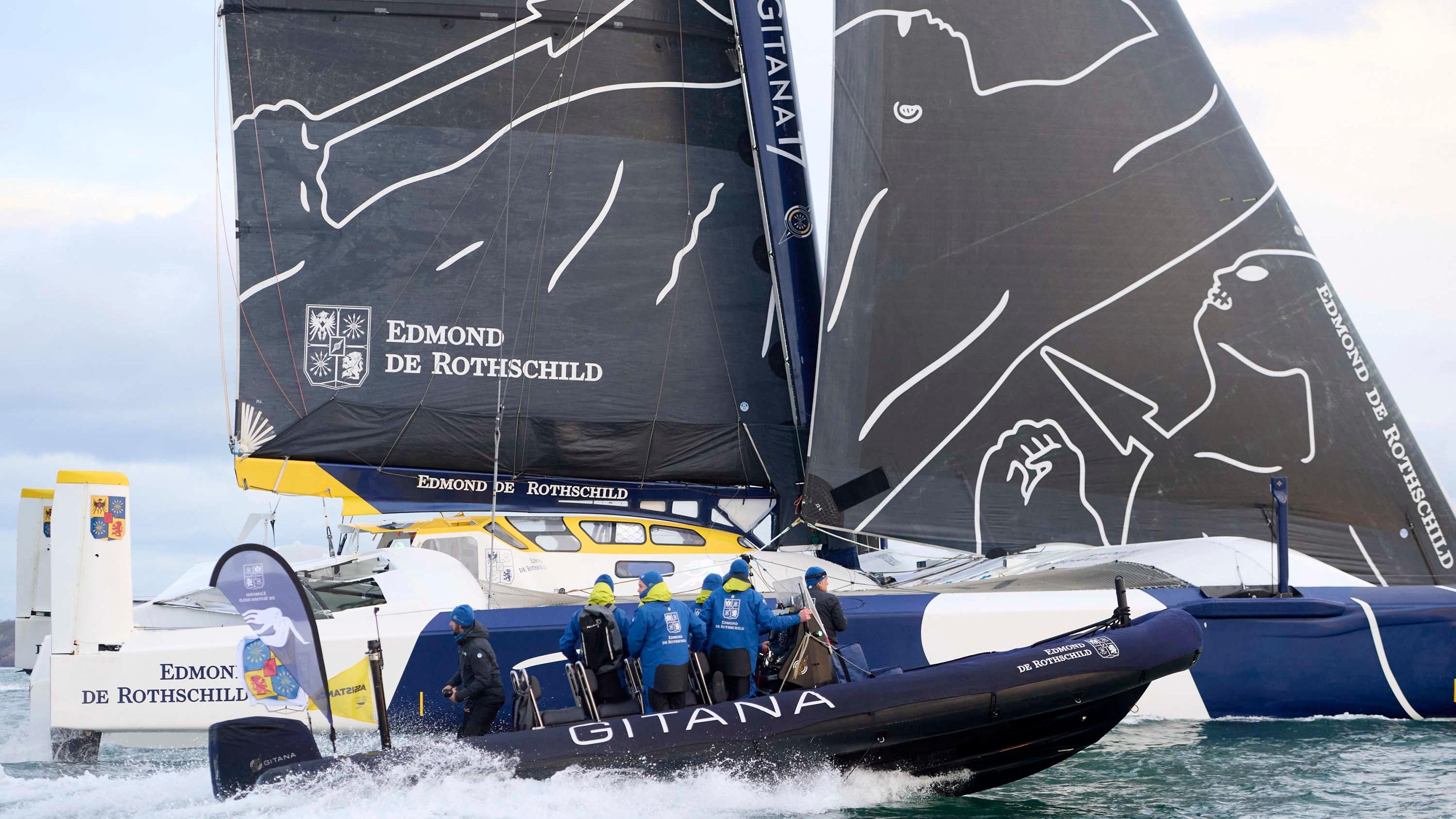 Voile : après son démâtage, le Maxi Edmond de Rothschild renonce au Trophée Jules Verne