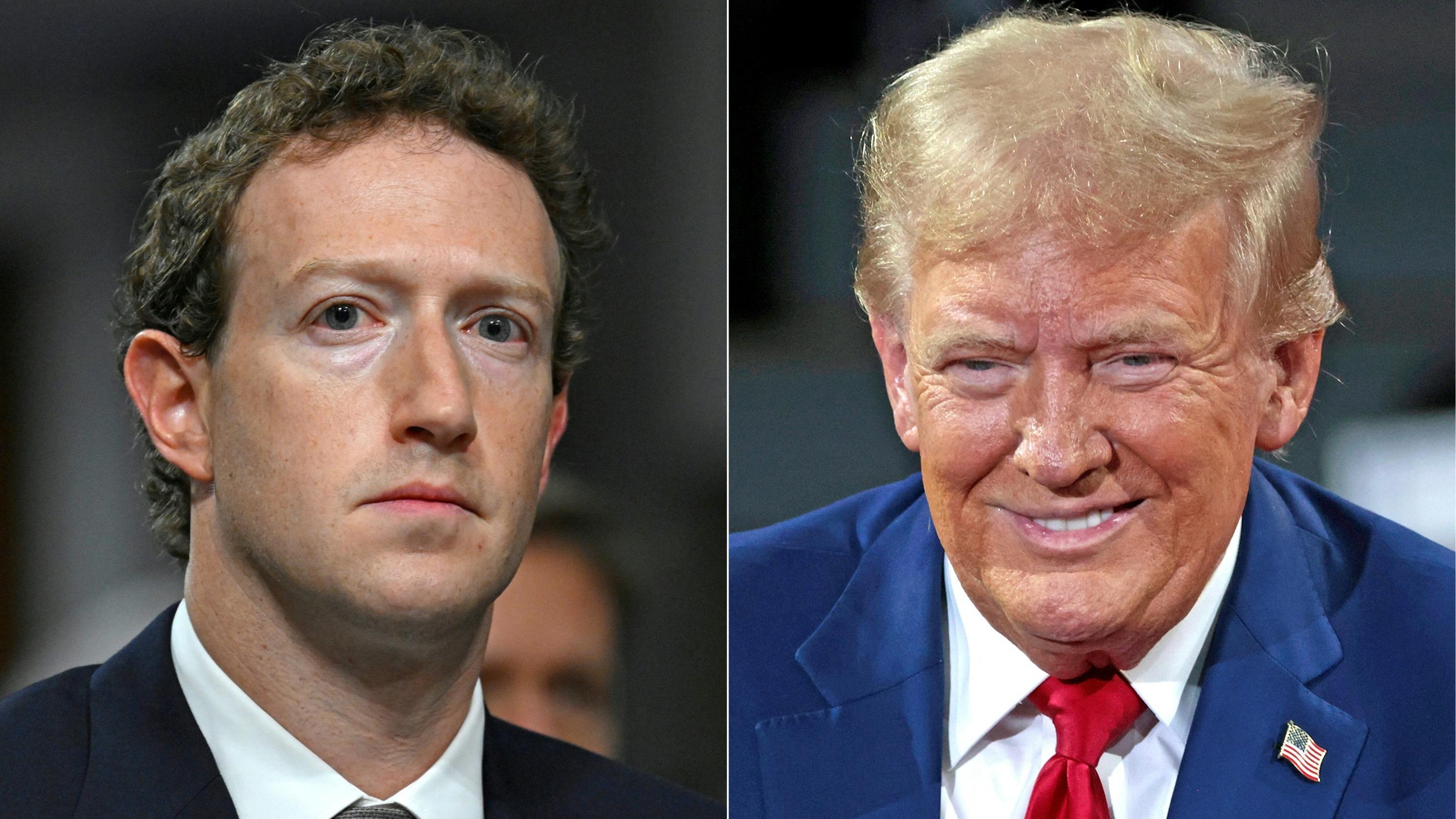 Le patron de Meta Mark Zuckerberg a dîné avec Donald Trump à Mar-a-Lago