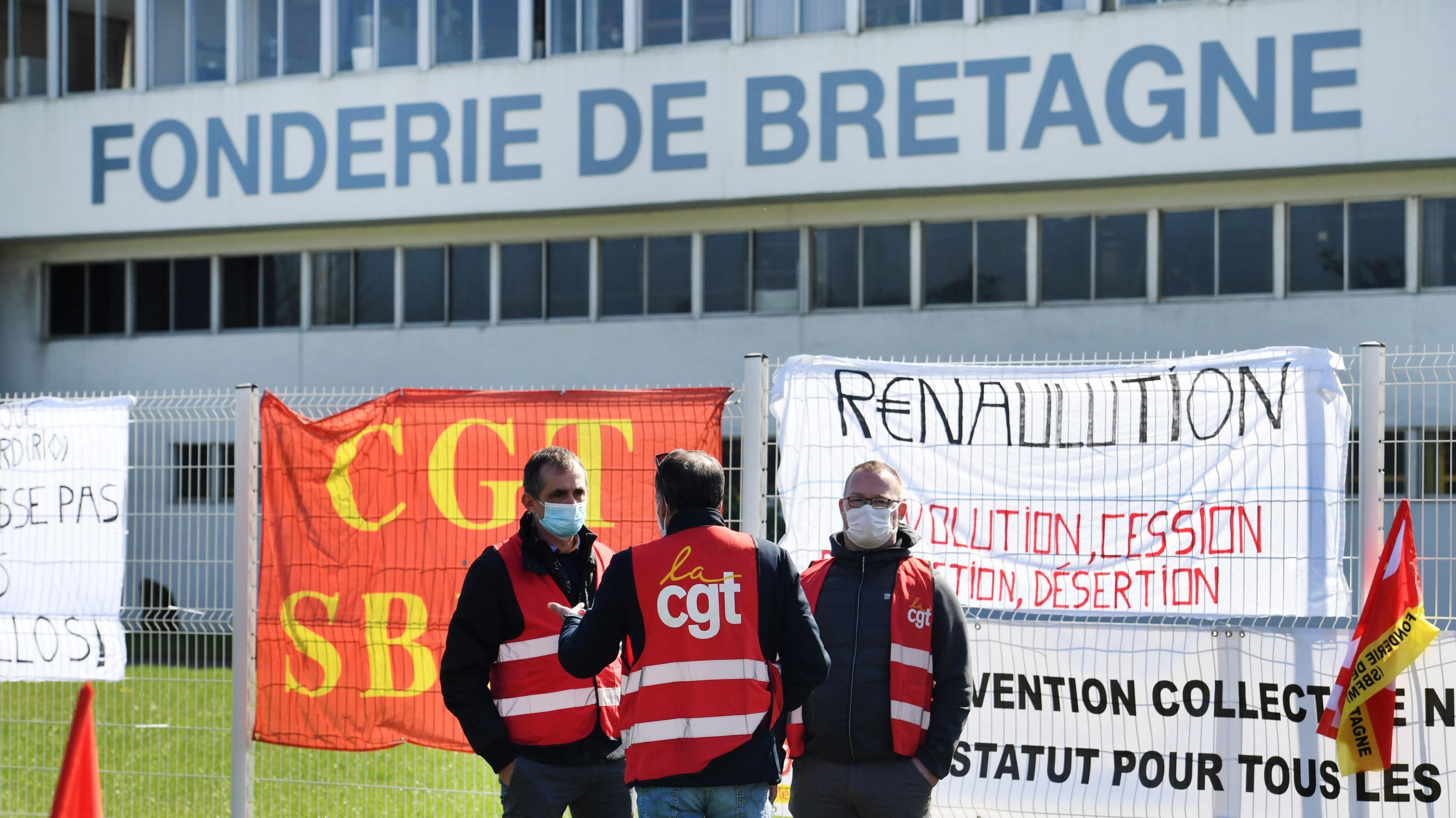 Fonderie de Bretagne : des responsables syndicaux appellent Emmanuel Macron à intervenir auprès de Renault