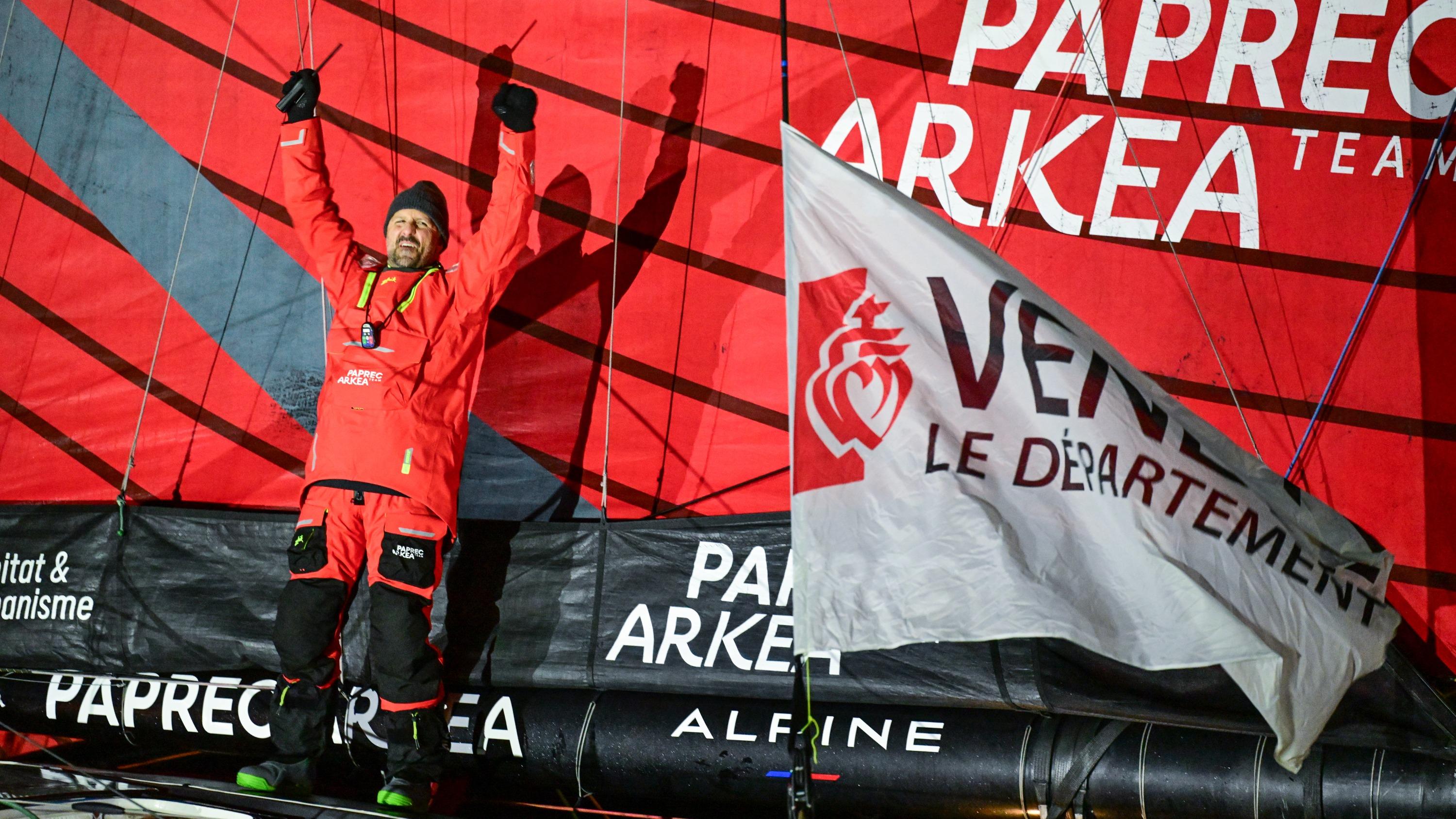 Vendée Globe: Richomme, heureux deuxième, a «profité de la beauté de ce monde lointain»