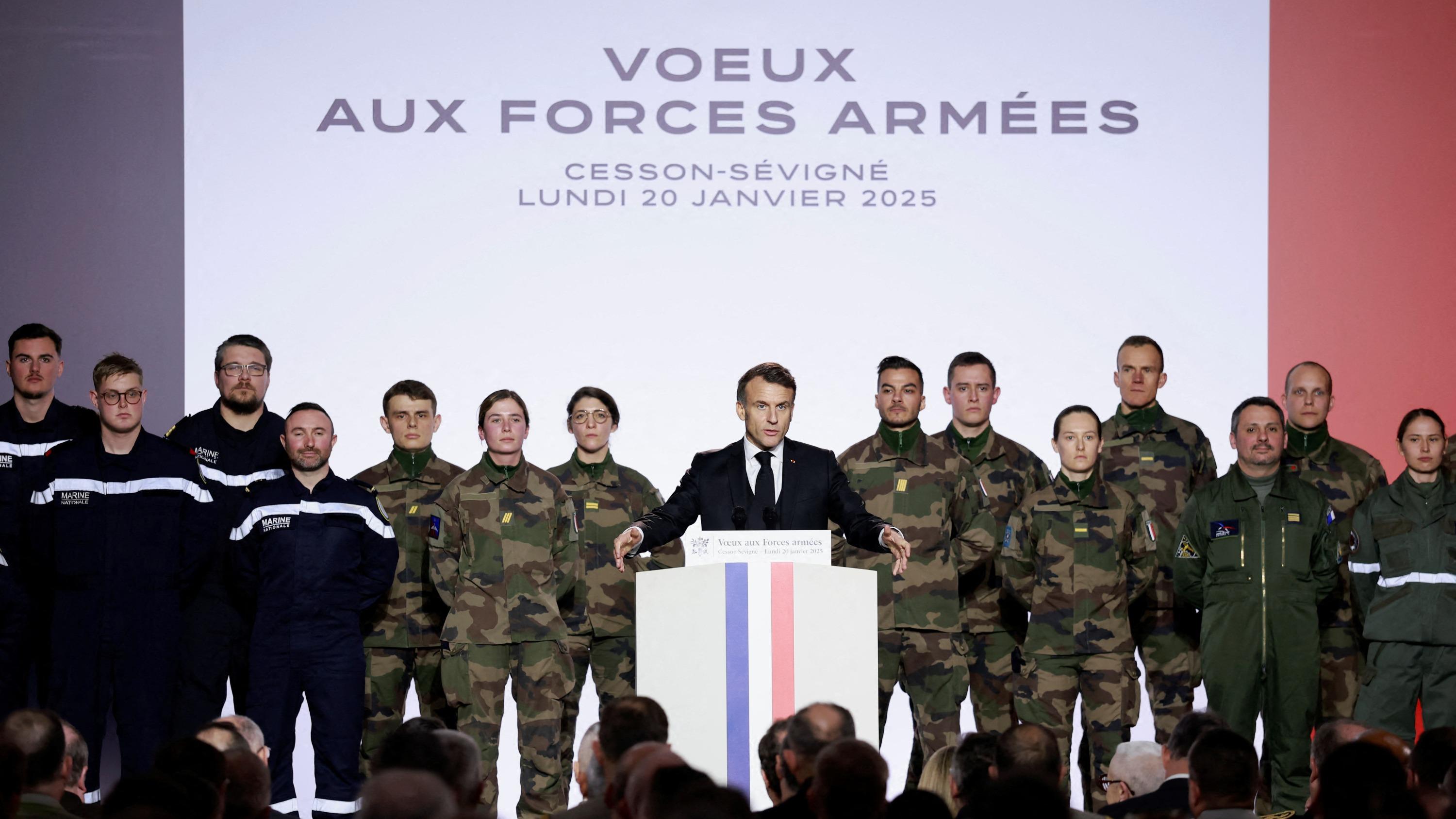 À l’occasion de ses vœux aux armées, Emmanuel Macron exhorte l’Europe à prendre son destin en main