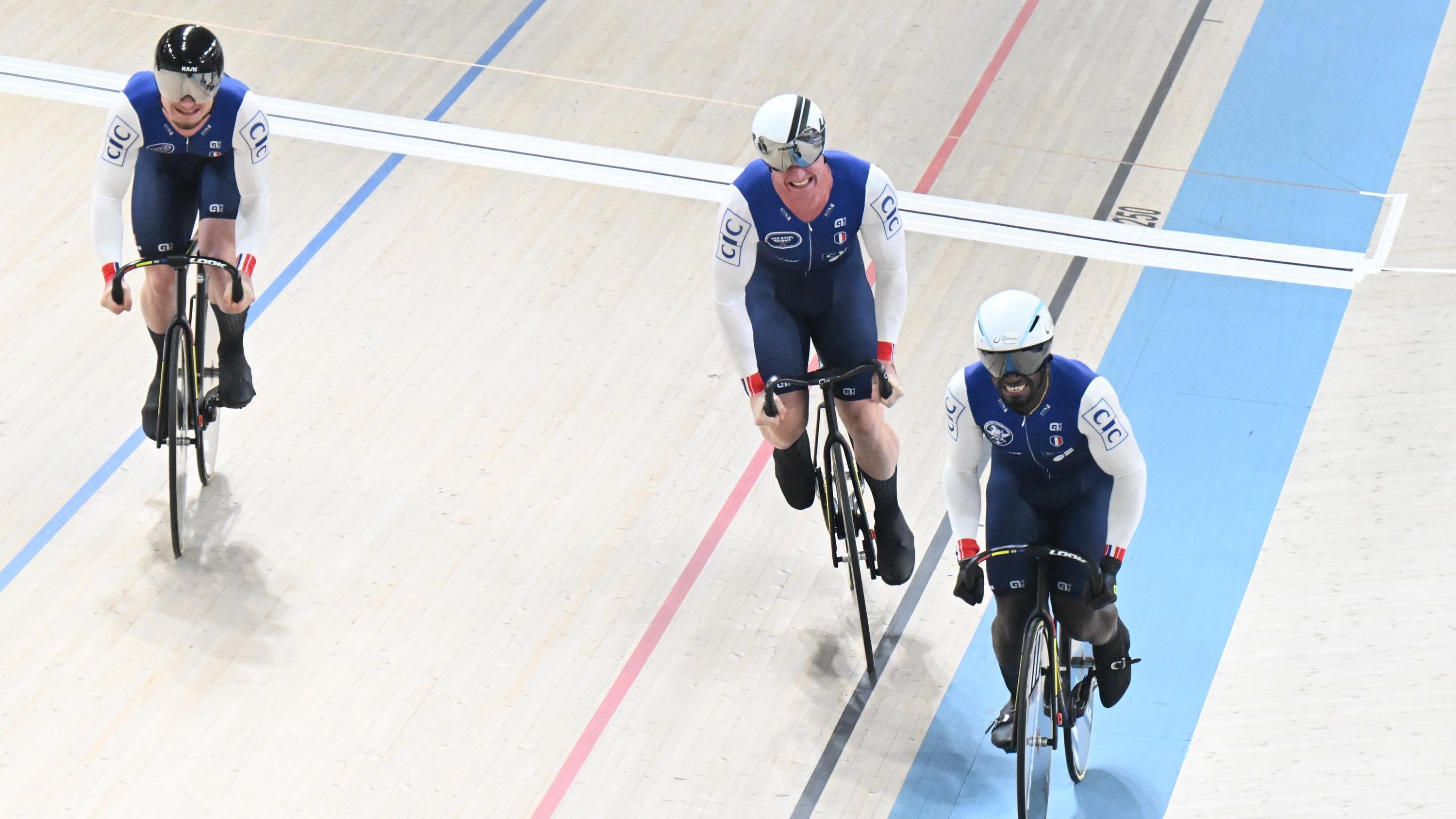 Cyclisme sur piste : l’équipe de France conserve son titre de championne d'Europe de vitesse par équipes