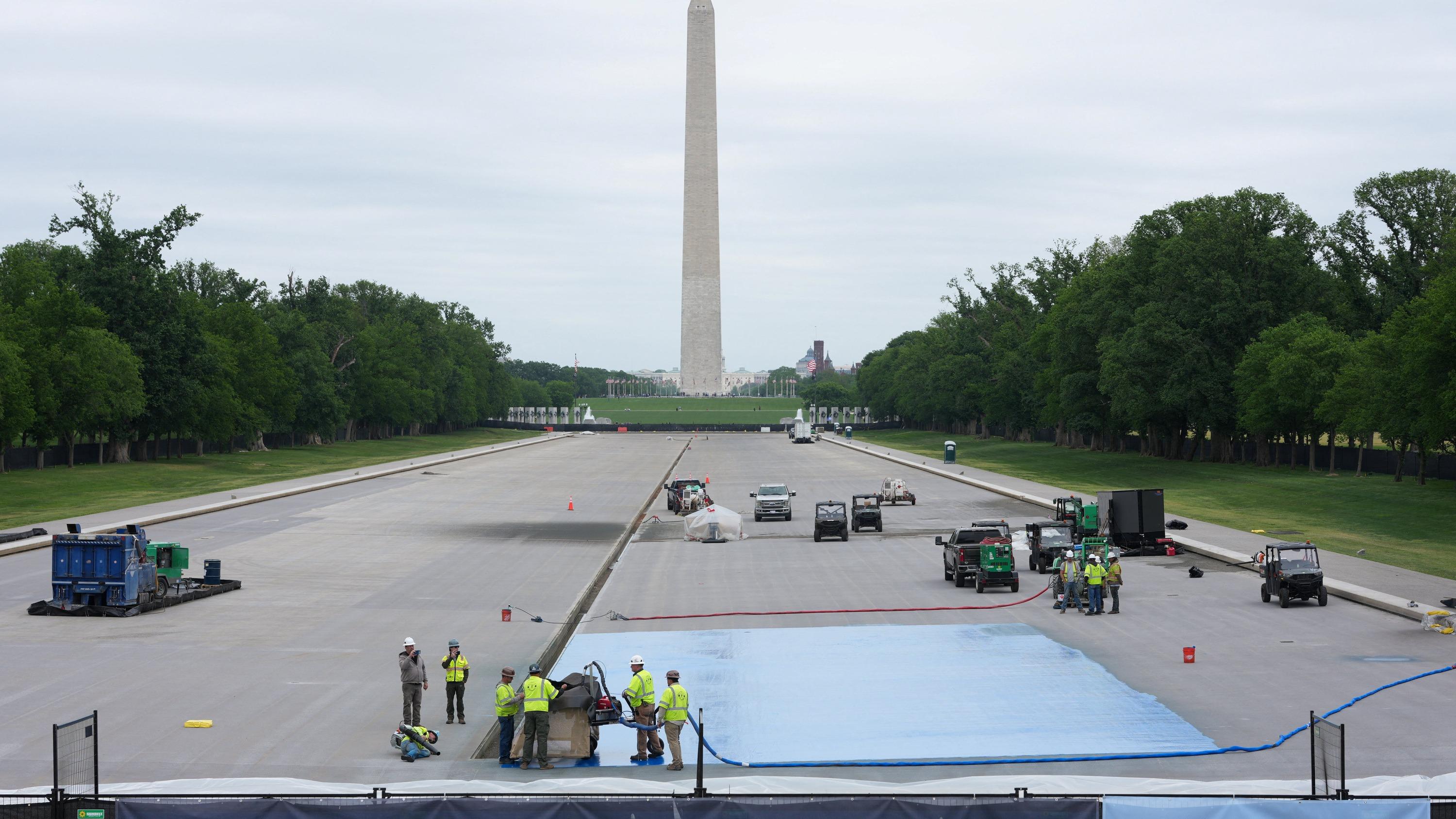 «Irrespectueux» : la transformation voulue par Trump du miroir d’eau de Washington divise