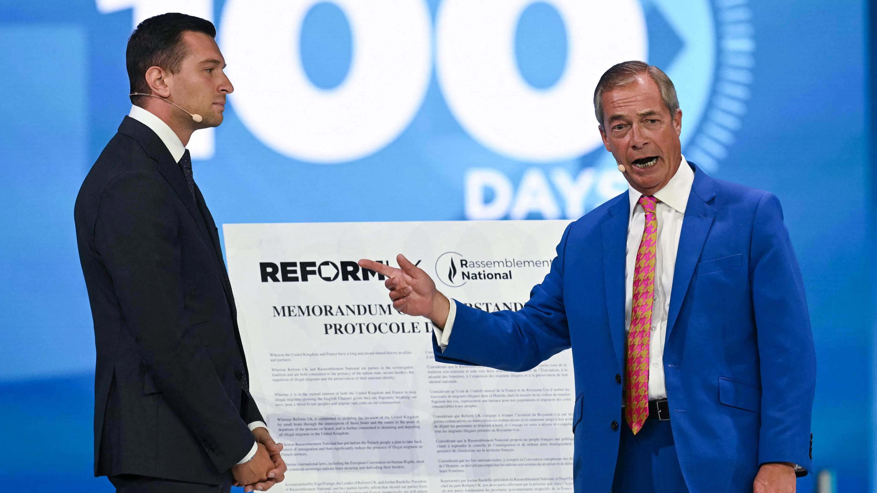 Immigration : ce que contient le protocole d’accord signé par Bardella et Farage, unanimement dénoncé par la classe politique