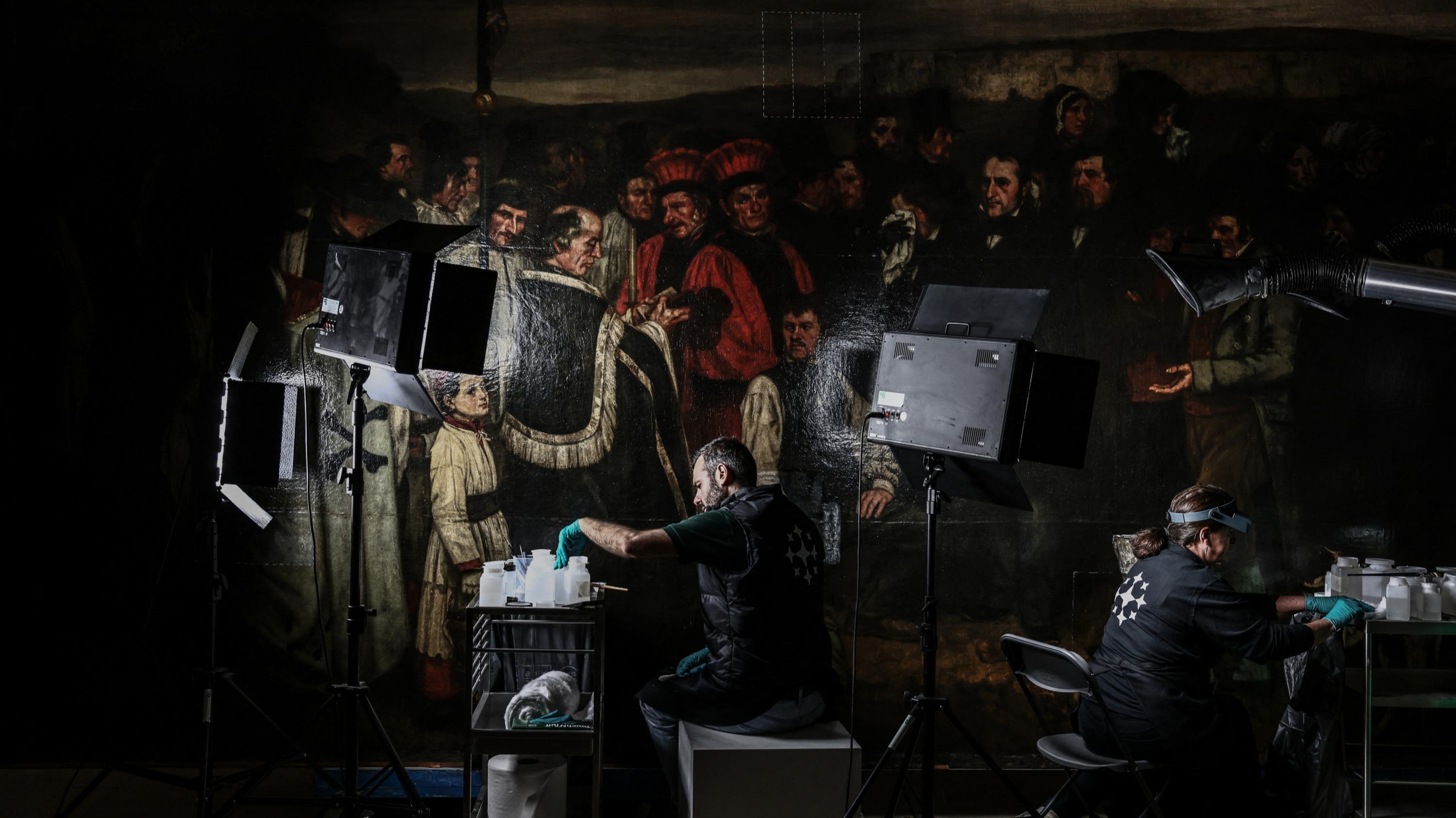 Le musée d'Orsay exposera Un enterrement à Ornans de Courbet, après une restauration complète