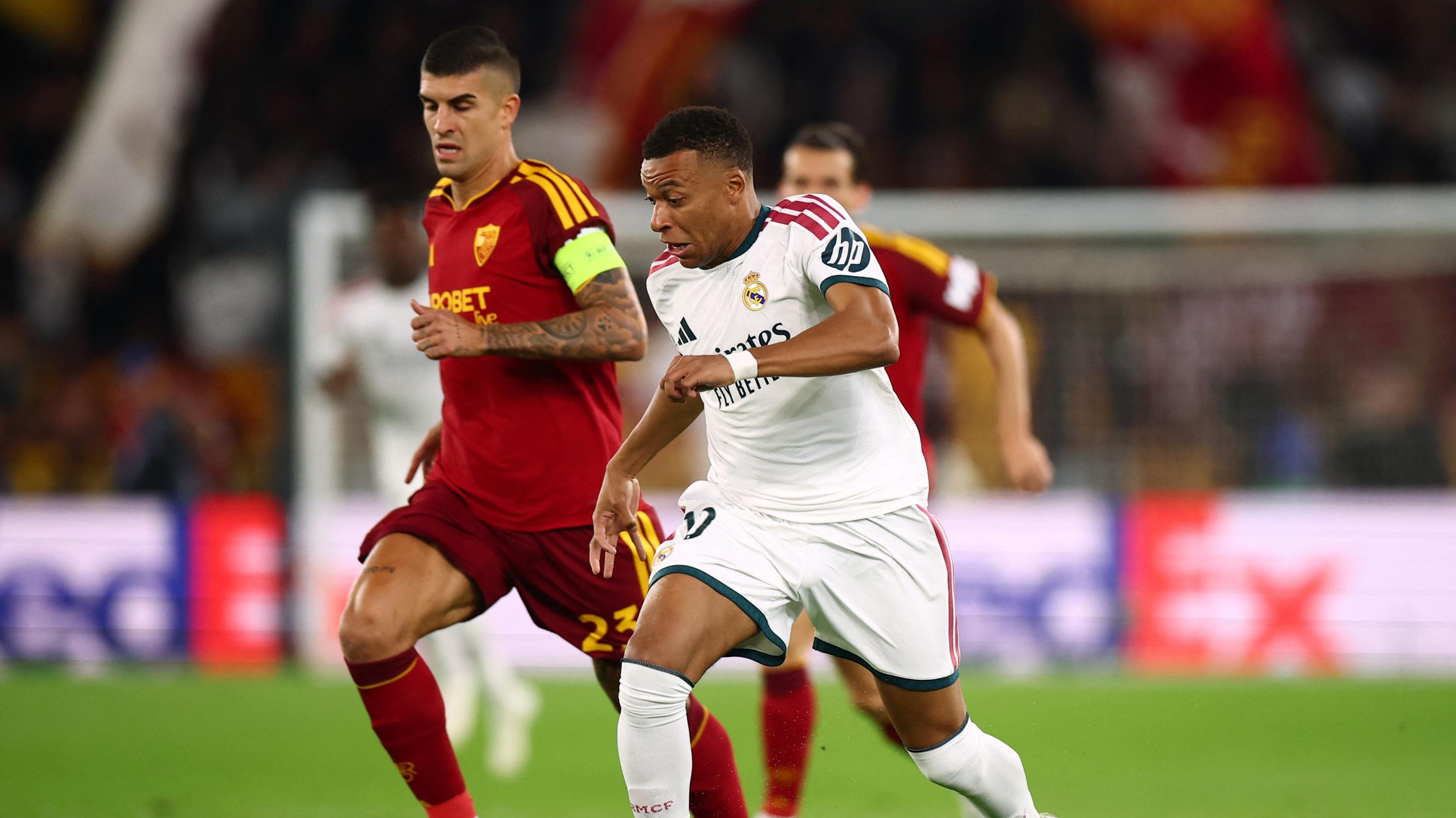 EN DIRECT - AS Roma-Real Madrid : en difficulté, les Merengue s’en remettent à leur star Mbappé pour recoller