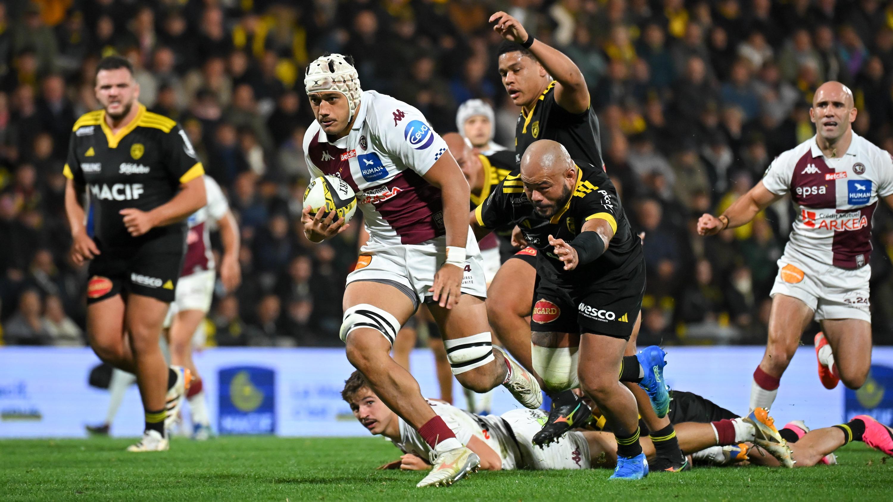 Top 14 : le Bordelais Temo Matiu suspendu trois semaines après son carton orange face à La Rochelle