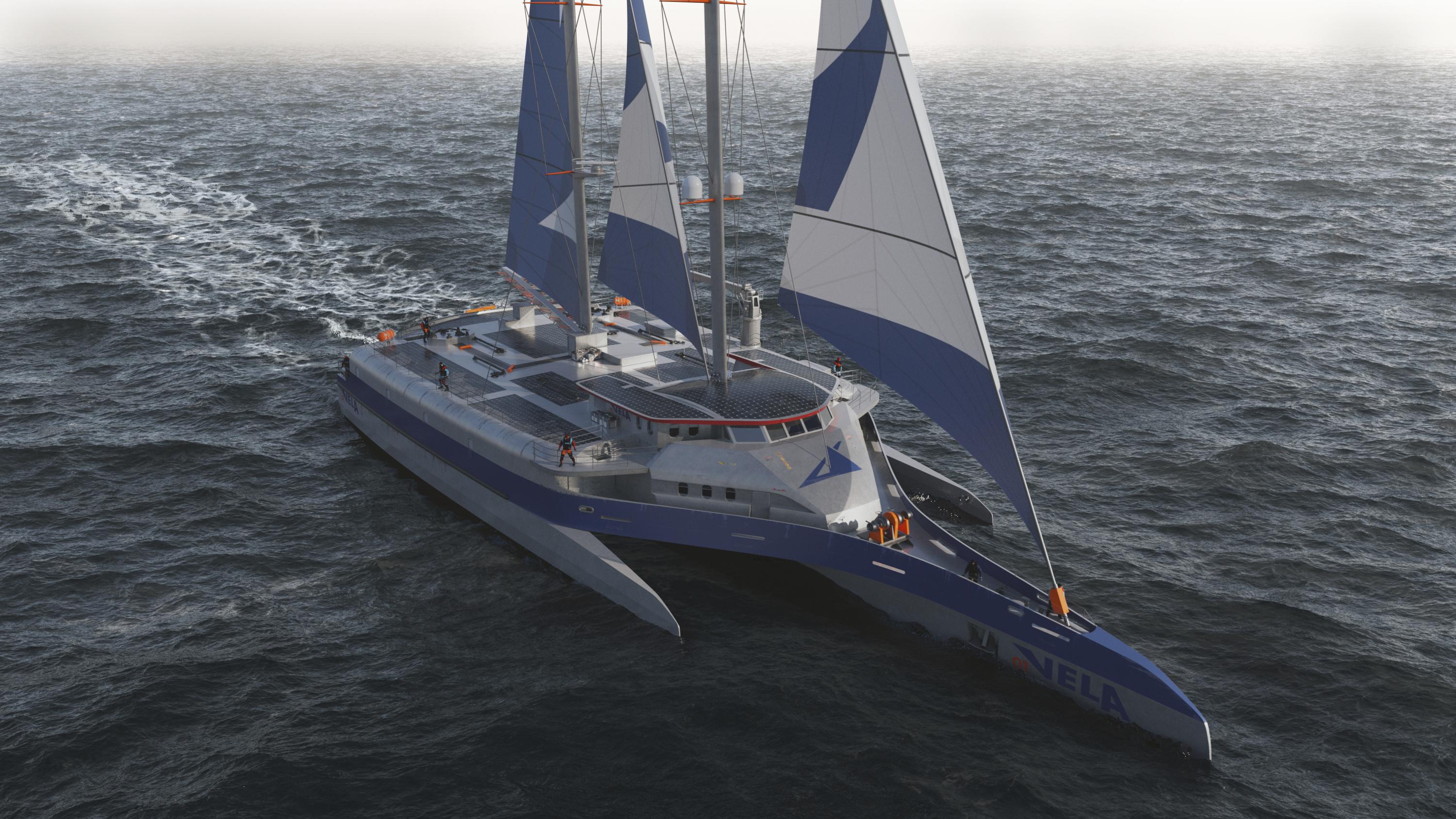 Vela annonce une levée de fonds de 40 millions d’euros pour construire son premier trimaran de charge à voile