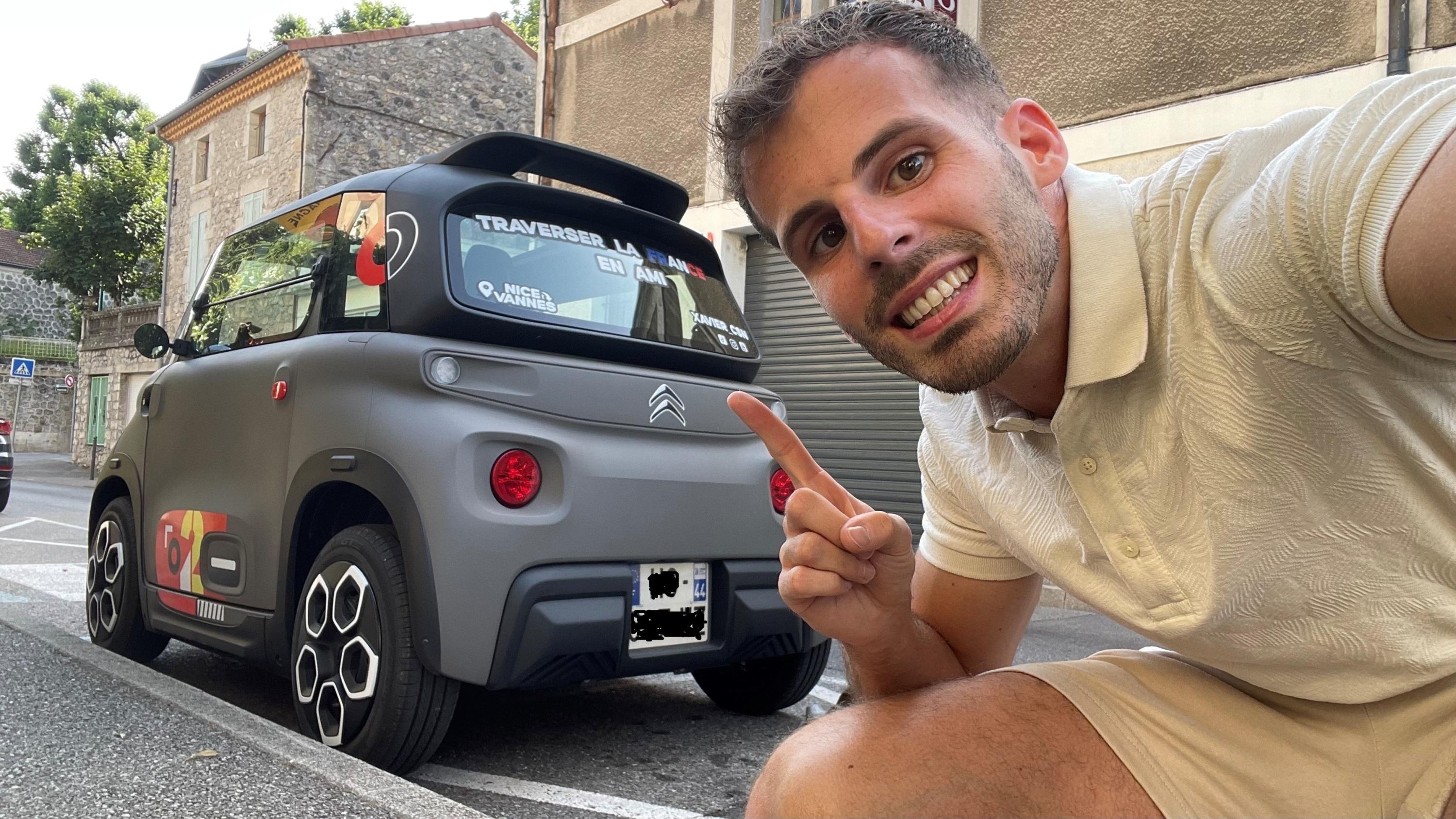 De Nice à Vannes : Xavier, 31 ans, tente une traversée de la France… en Citroën Ami