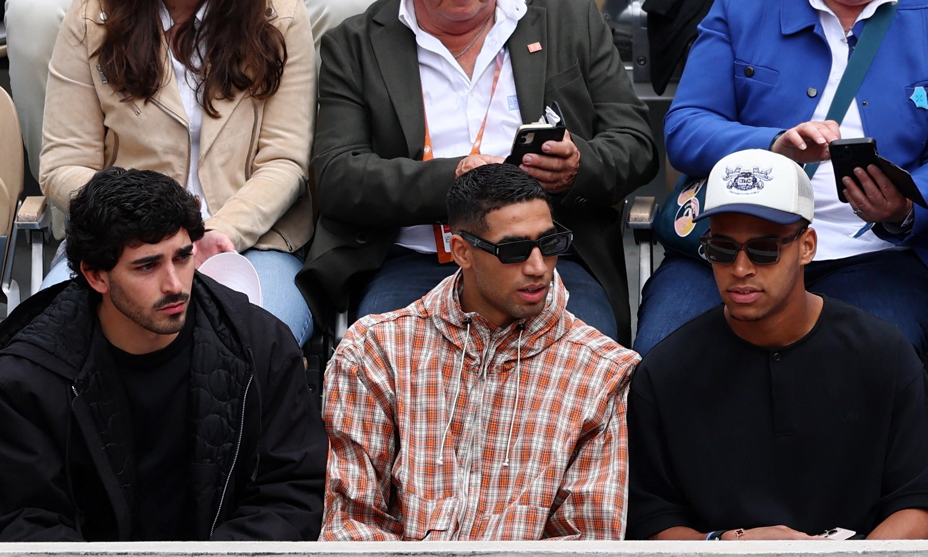 PSG-Inter Milan: à 5 jours de la finale, Hakimi, Doué et Neves applaudis... à Roland-Garros