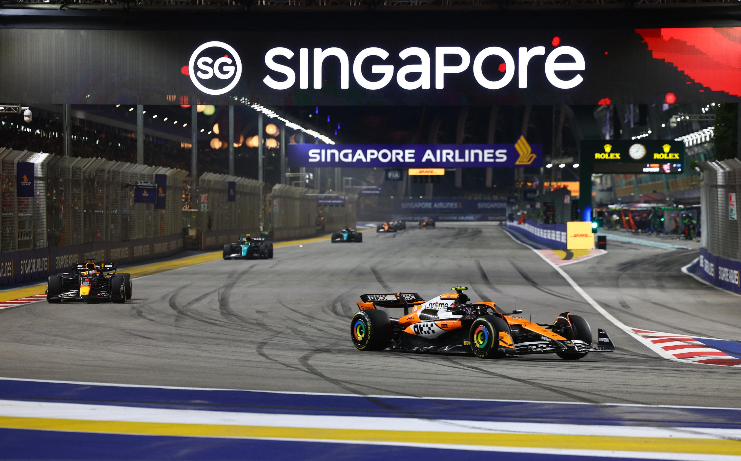 Formule 1 : Norris écrase le Grand Prix de Singapour, Verstappen 2e