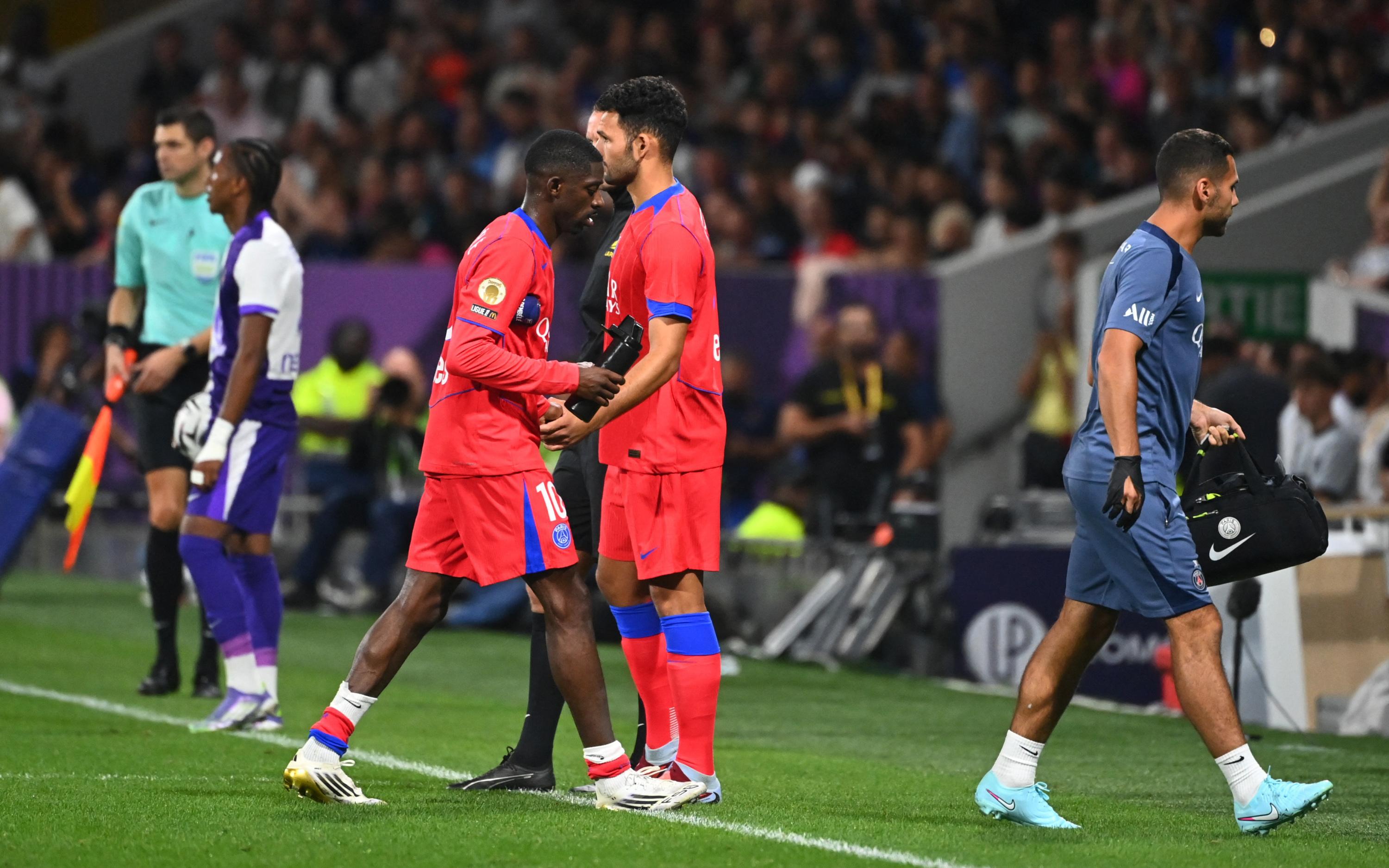 PSG : inquiétude pour Dembélé, touché à Toulouse